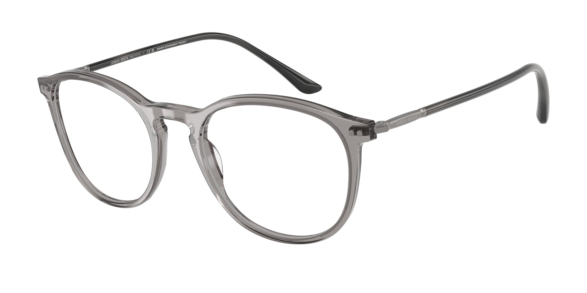 8056262250082 - Herren AR7125  6070 Rahmen von BRILLEN Acetat Grau Transparent Pantos Normal