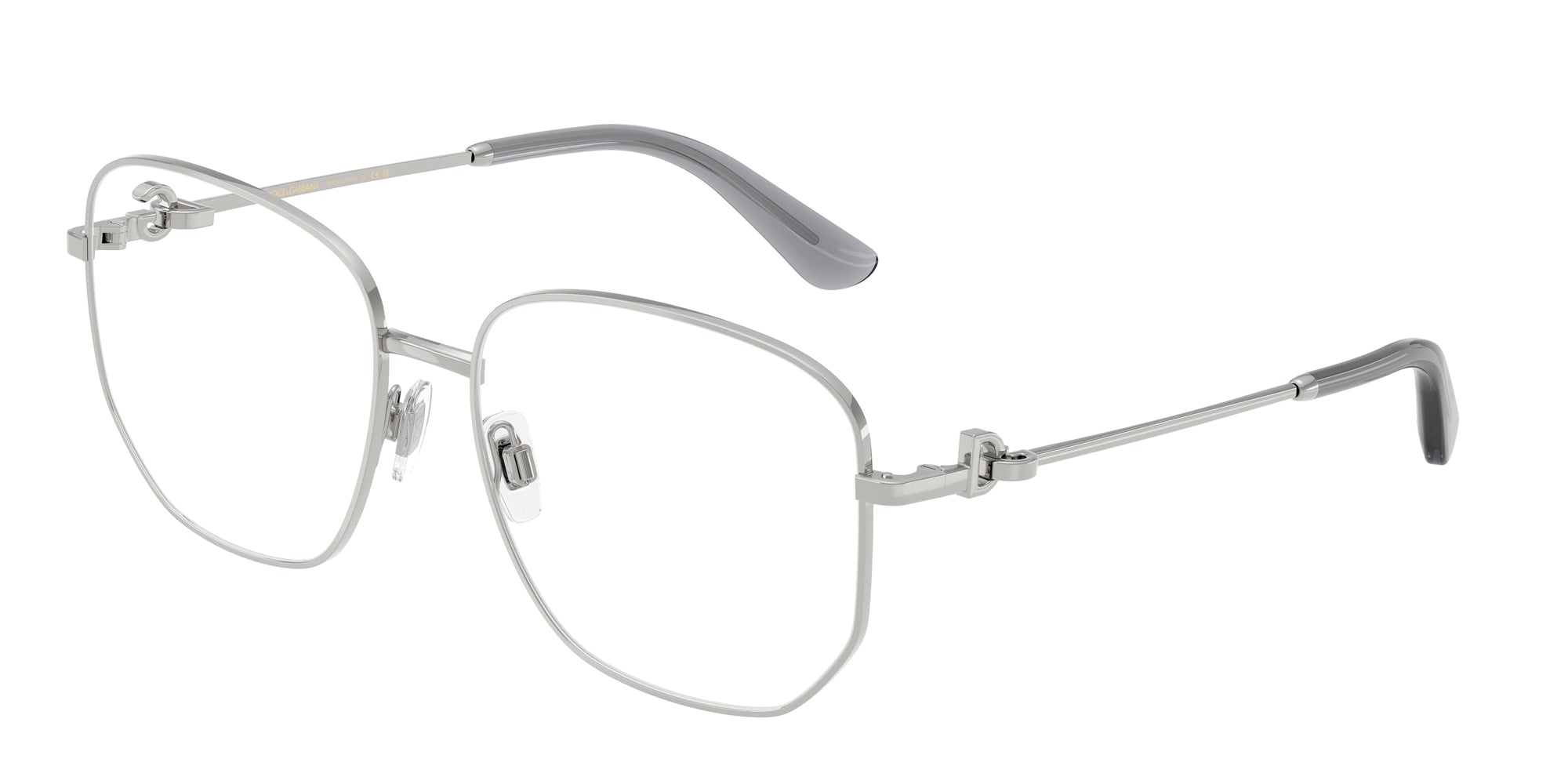 8056262256848 - Damen DG1356  05 Rahmen von BRILLEN Stahl Silber Transparent Pantos Normal