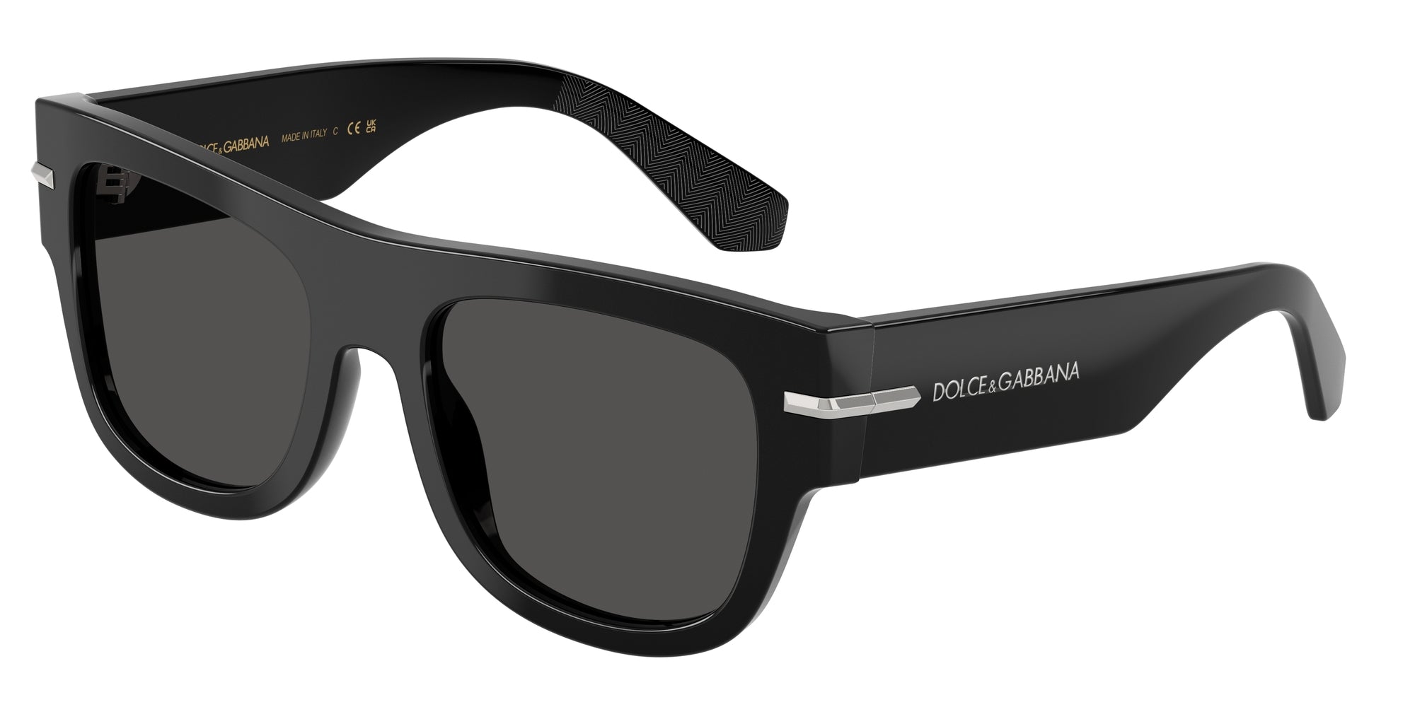 8056262256992 - Herren DG4484  501 87 Gläser SONNENBRILLEN Acetat Schwarz Grau Quadratisch Normal