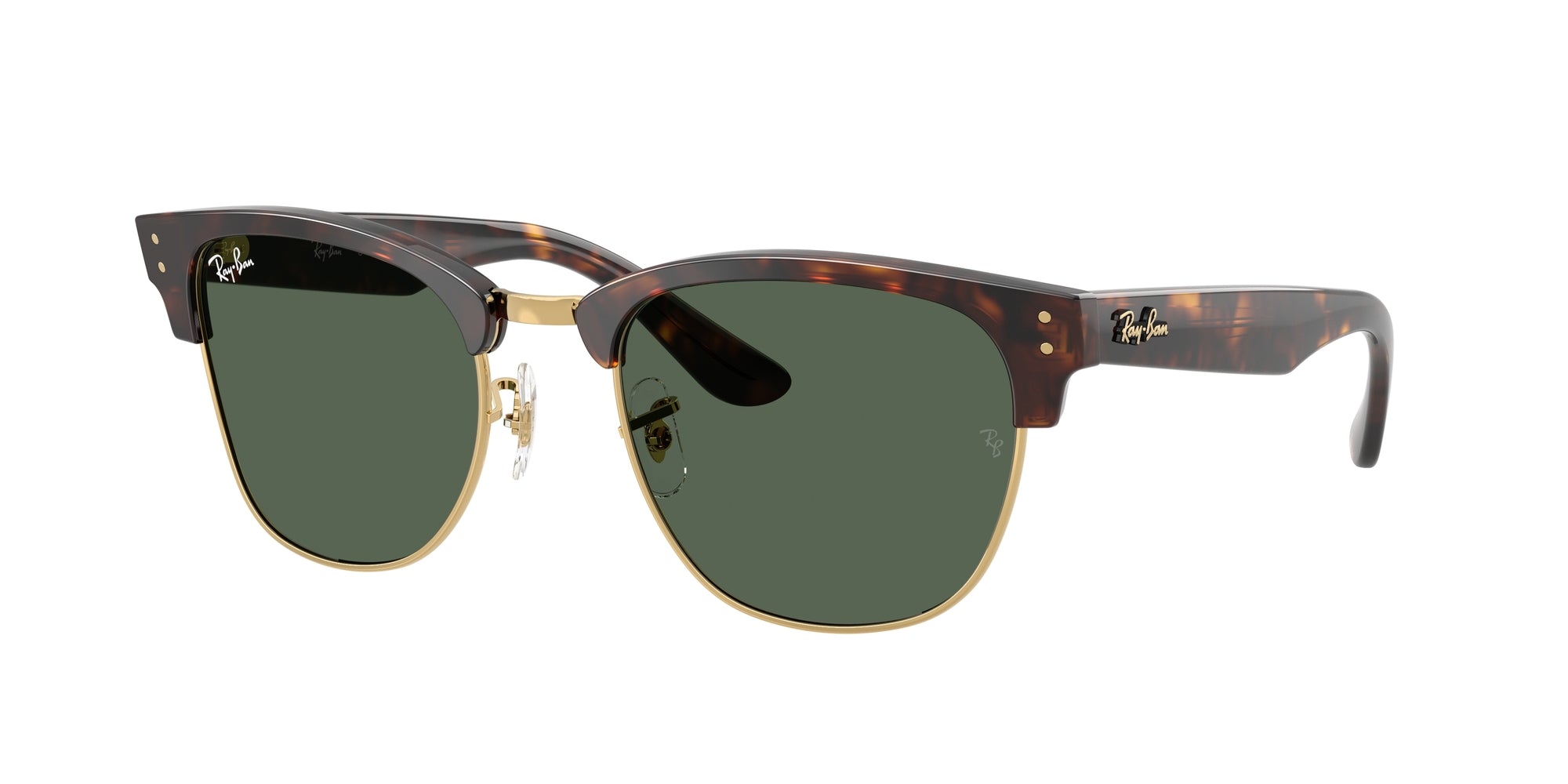 8056262268278 - Unisex RBR0504S CLUBMASTER REVERSE 1359VR Gläser SONNENBRILLEN Acetat Schildkröte Grün Quadratisch Normal