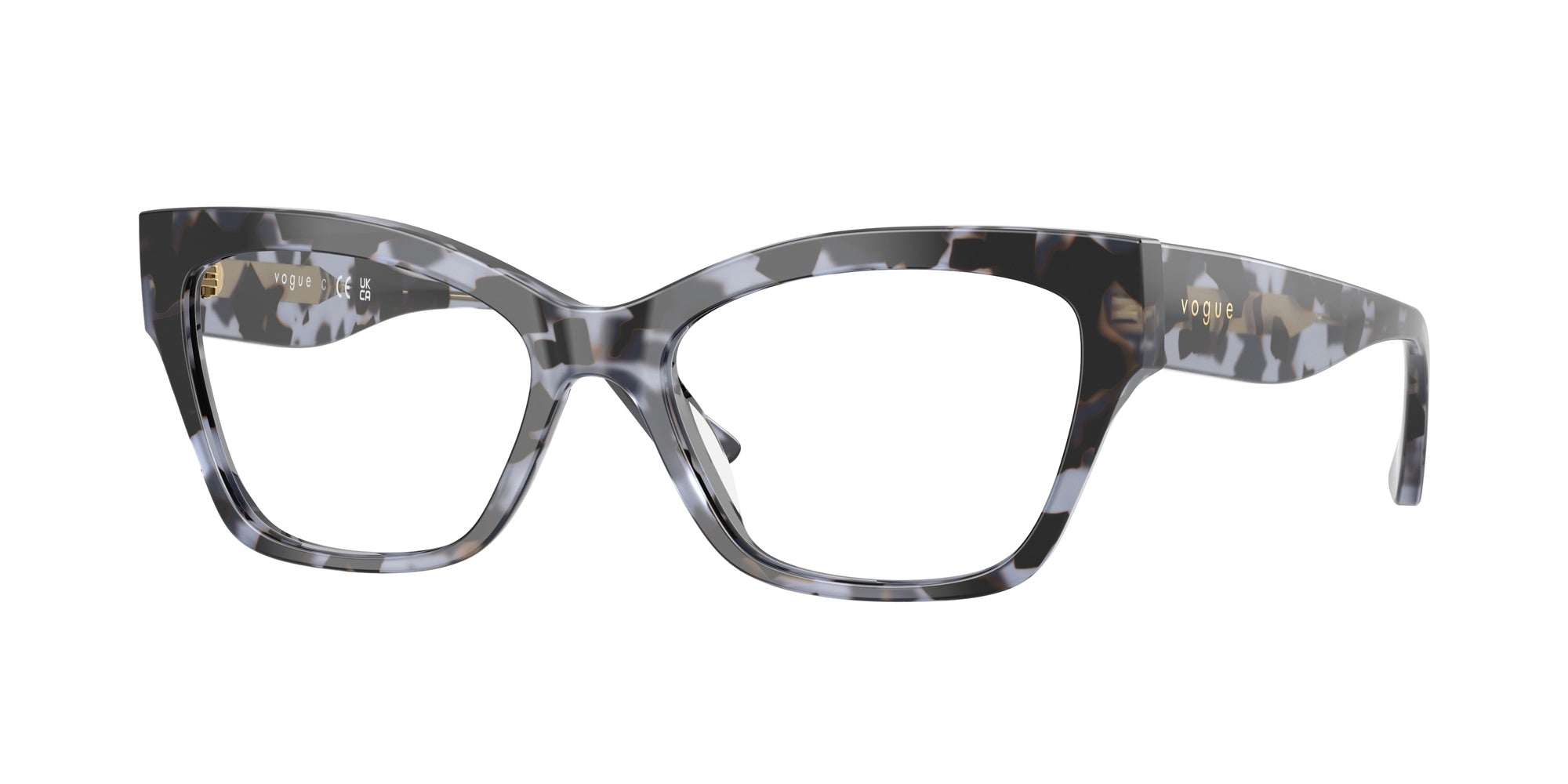 8056262283356 - Damen VO5523  3147 Rahmen von BRILLEN Acetat Blau Transparent Cat Eye Normal