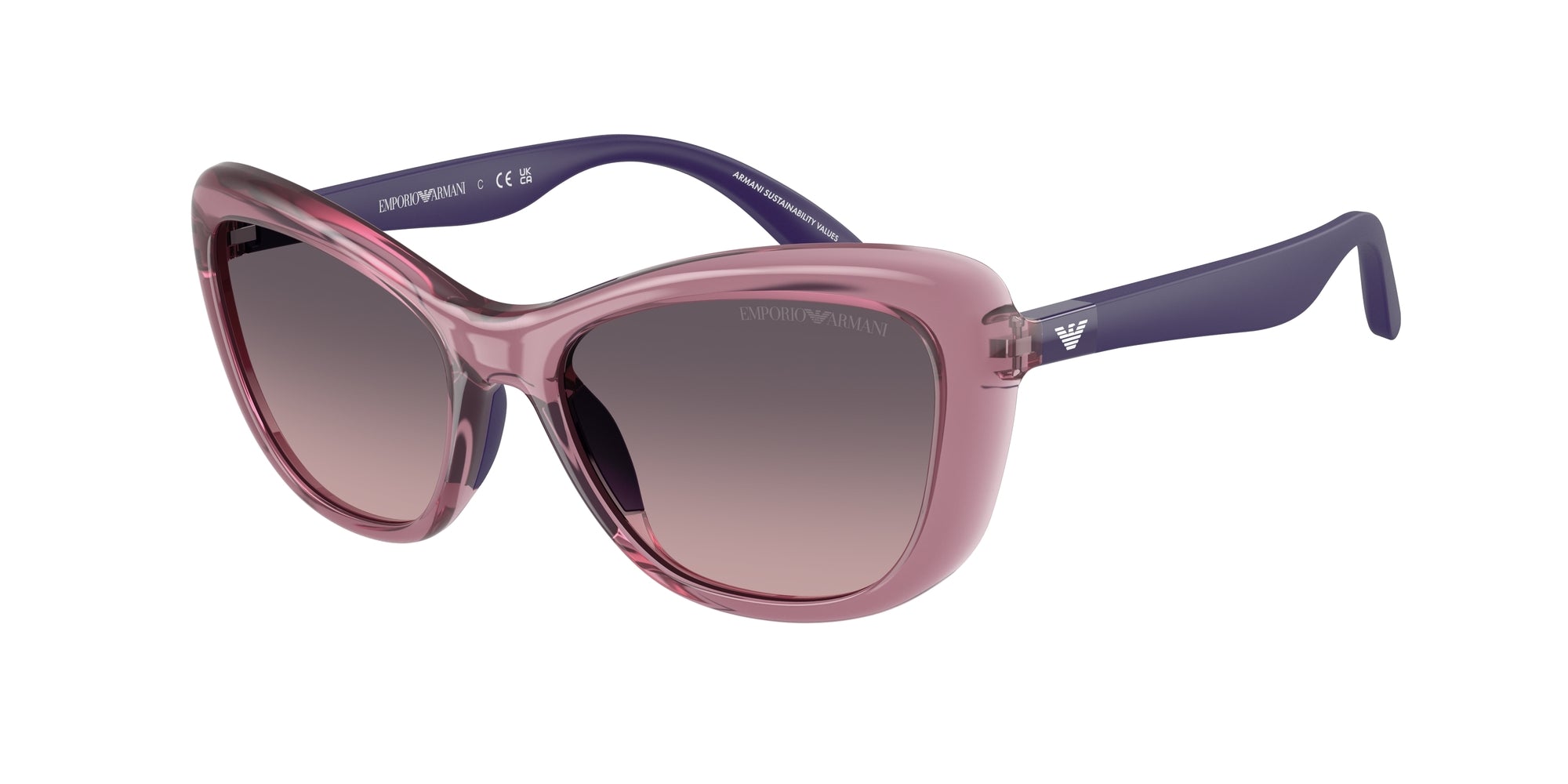 8056262292631 - Kind EK4004  537646 Gläser SONNENBRILLEN Injiziert Violett Rosa Schmetterling Normal Schattiert