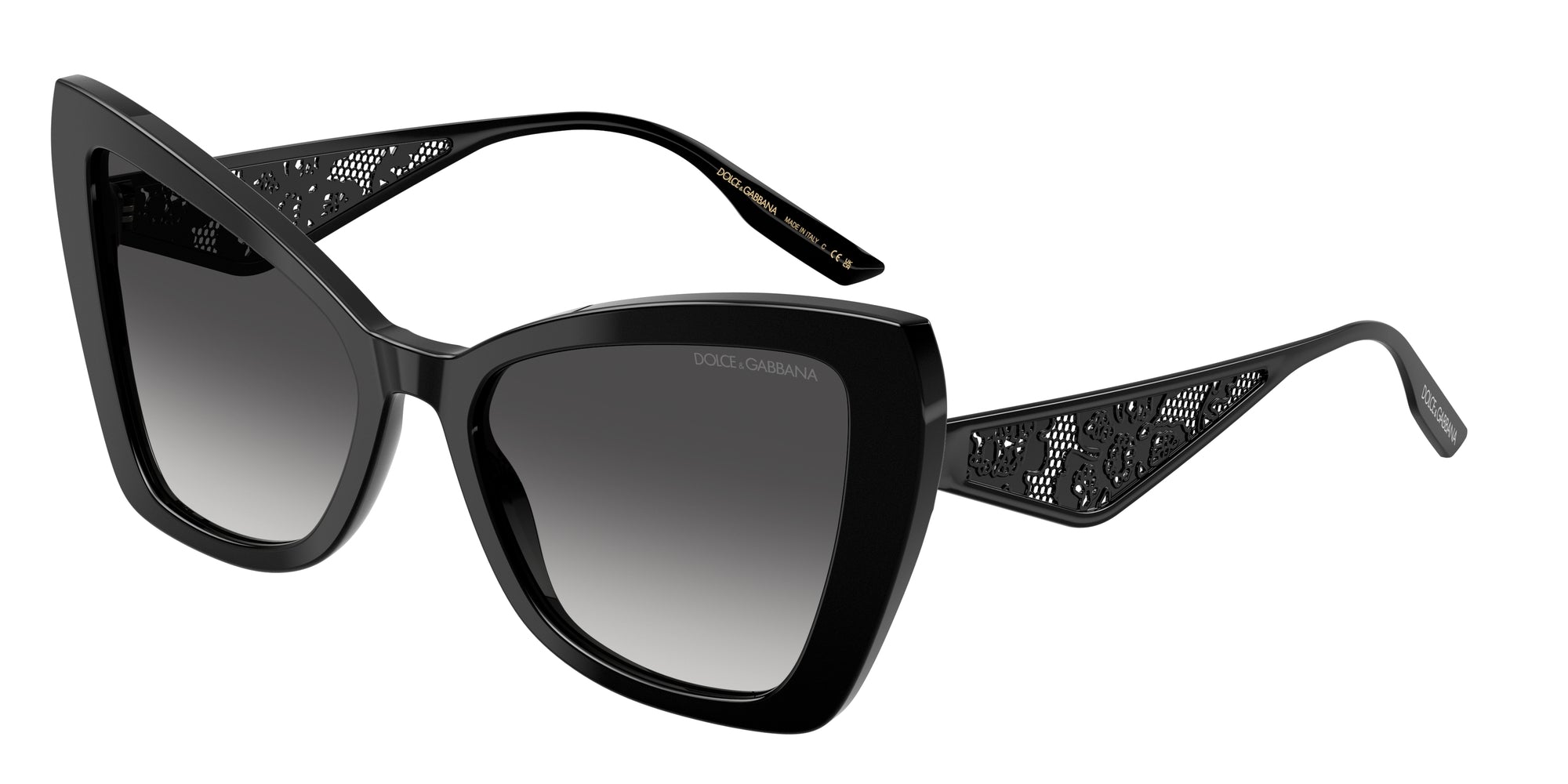 8056262293805 - Damen DG4489  501 8G Gläser SONNENBRILLEN Acetat Schwarz Grau Cat Eye Normal Schattiert