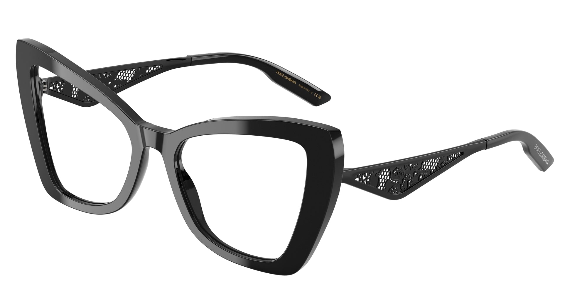 8056262293928 - Damen DG3409  501 Rahmen von BRILLEN Acetat Schwarz Transparent Cat Eye Normal