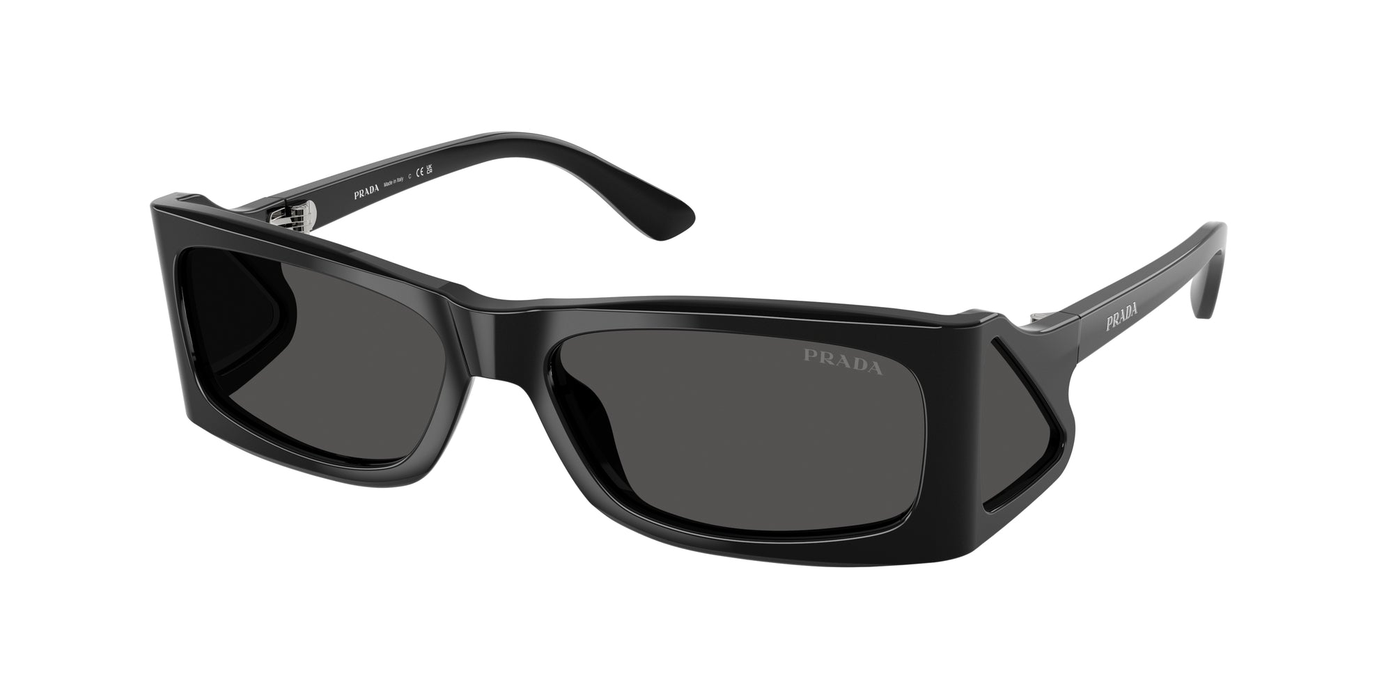 8056262294550 - Herren PR B03S  1AB5S0 Gläser SONNENBRILLEN Acetat Schwarz Grau Quadratisch Normal