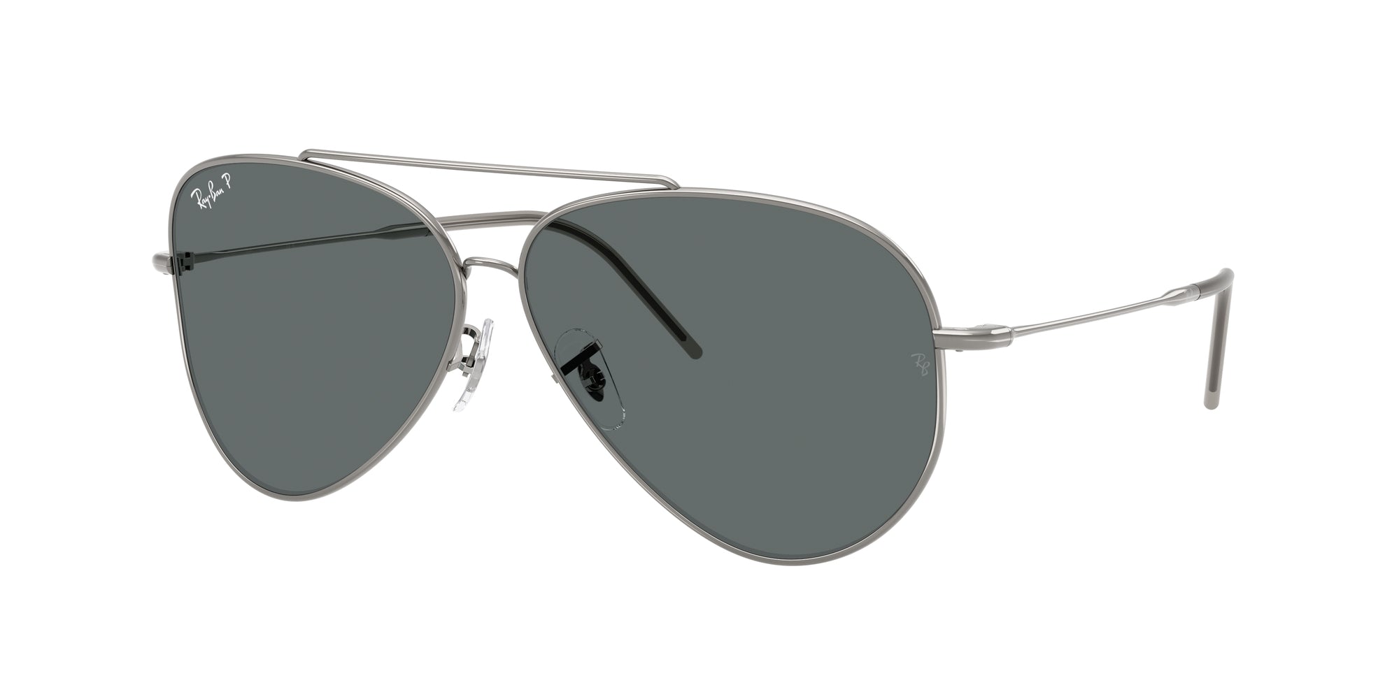 8056262301432 - Unisex RBR0101S AVIATOR REVERSE 004 81 Gläser SONNENBRILLEN Metall Grau Grau Pilot Polarisiert