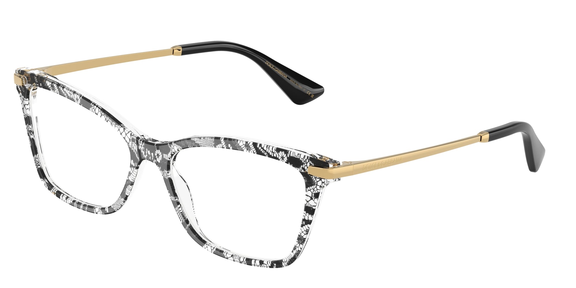 8056262302576 - Damen DG3393  3287 Rahmen von BRILLEN Acetat Schwarz Transparent Quadratisch Normal