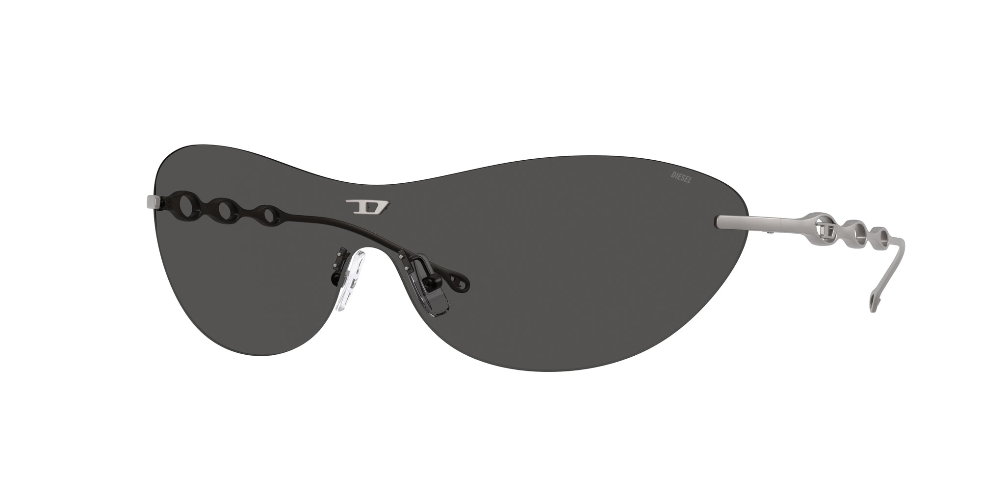 8056262303382 - DIESEL Unisex DL1006 113 87 Gläser SONNENBRILLEN Metall Grau Grau Rund Normal 8056262303382 - DIESEL Unisex DL1006 113 87 Gläser SONNENBRILLEN Metall Grau Grau Rund Normal