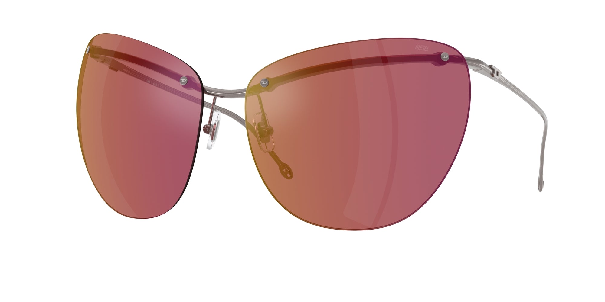 8056262303429 - DIESEL Unisex DL1007 115 D0 Gläser SONNENBRILLEN Metall Grau Violett Cat Eye Gespiegelt 8056262303429 - DIESEL Unisex DL1007 115 D0 Gläser SONNENBRILLEN Metall Grau Violett Cat Eye Gespiegelt
