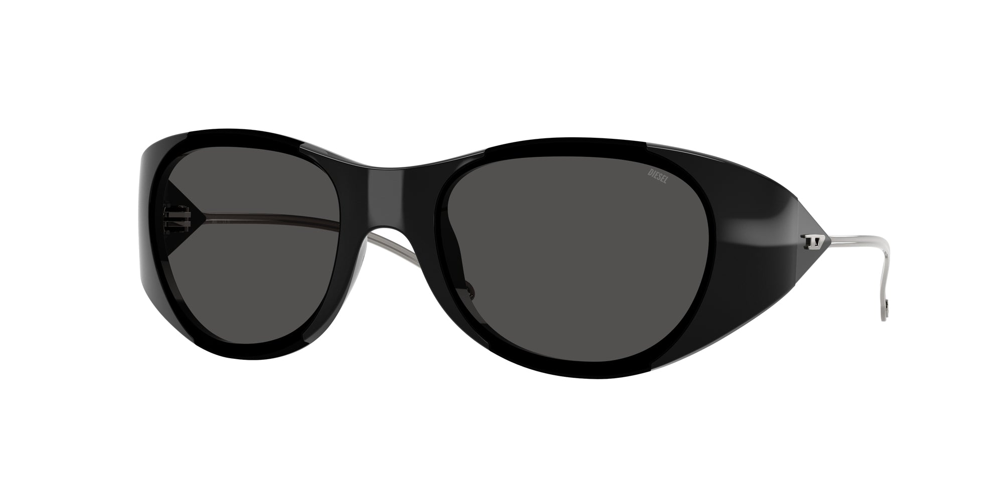 8056262322369 - DIESEL Unisex DL3003  501 87 Gläser SONNENBRILLEN Injiziert Schwarz Grau Rund Normal