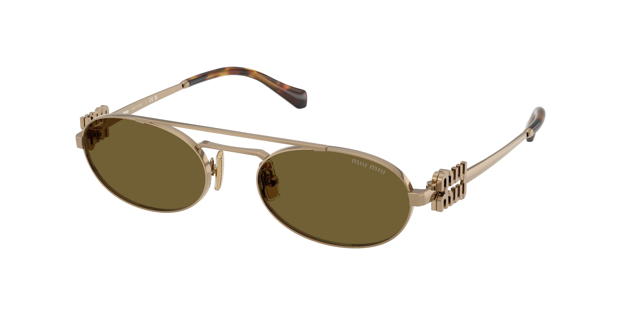 8056262329191 - Damen MU 54ZS 7OE5D1 Gläser SONNENBRILLEN Metall Gold Braun Rund Normal 8056262329191 - Damen MU 54ZS 7OE5D1 Gläser SONNENBRILLEN Metall Gold Braun Rund Normal