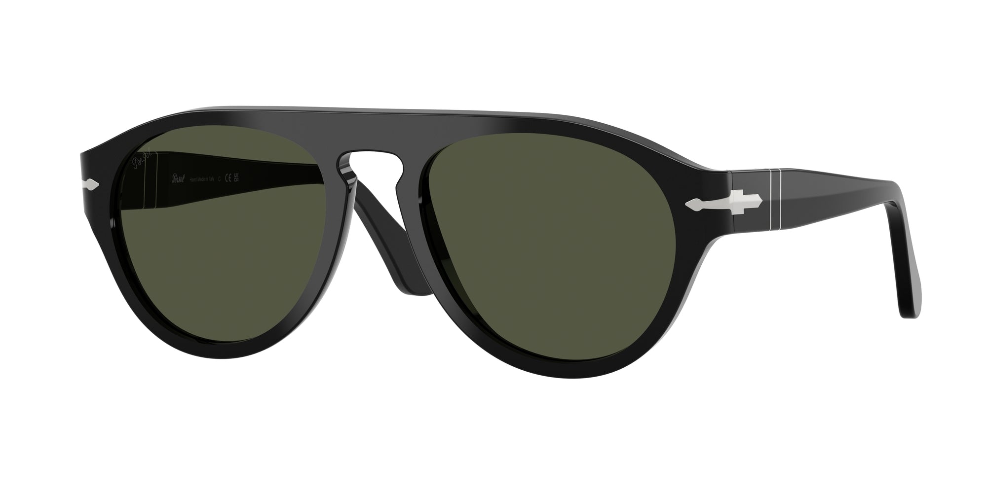 8056262355909 - Unisex PO3370S 95 31 Gläser SONNENBRILLEN Acetat Schwarz Grün Pilot Normal 8056262355909 - Unisex PO3370S 95 31 Gläser SONNENBRILLEN Acetat Schwarz Grün Pilot Normal