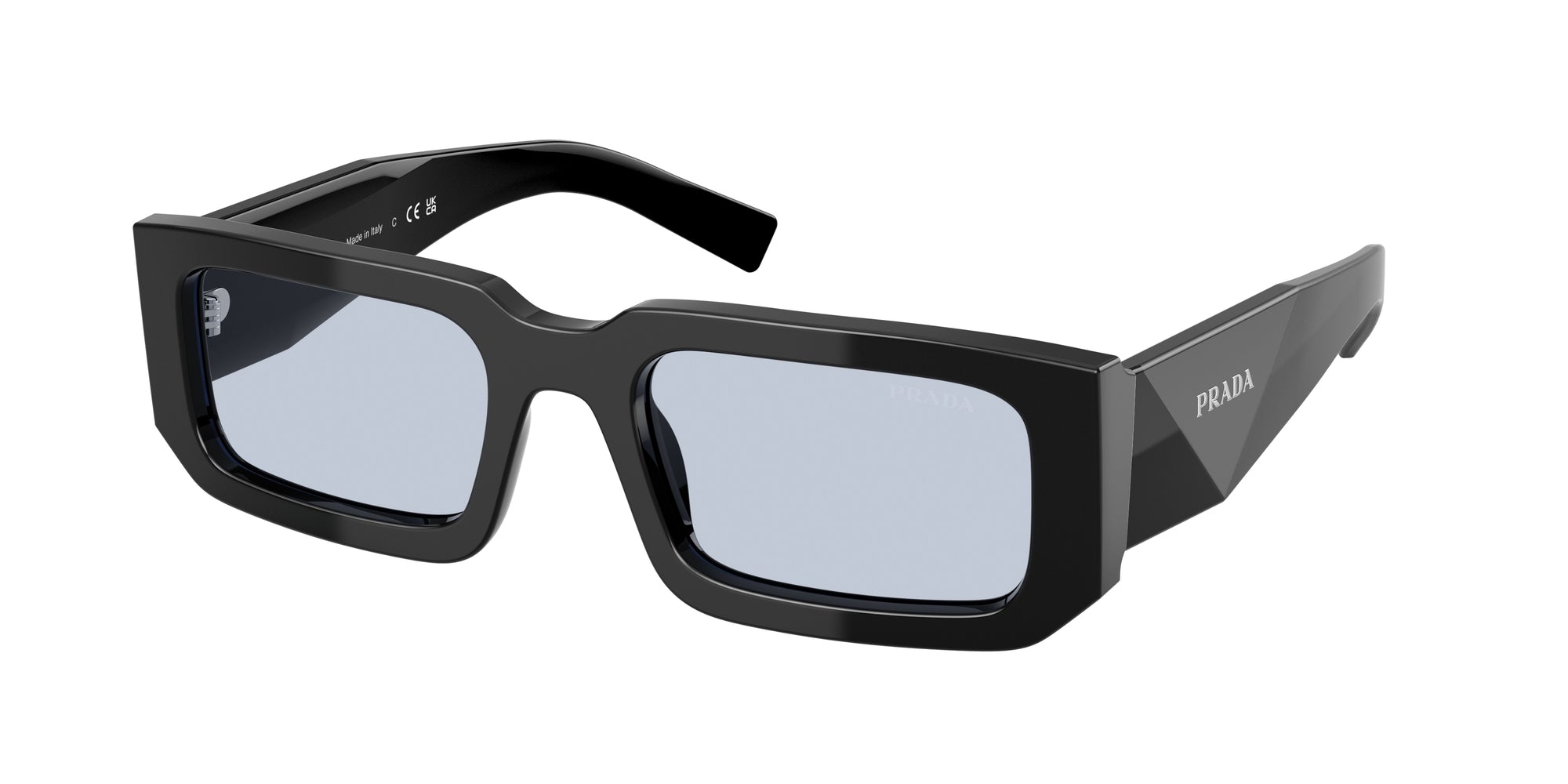 8056262356616 - Herren PR 06YS  16K10L Gläser SONNENBRILLEN Acetat Schwarz  Quadratisch Normal