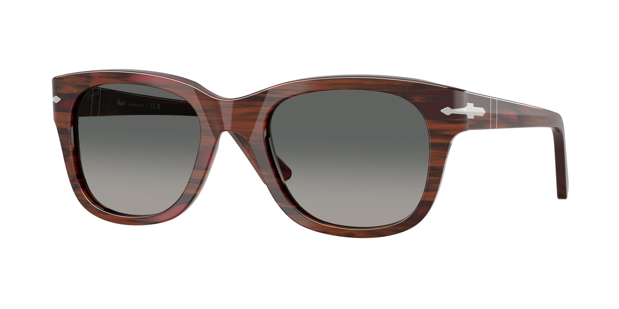 8056262357132 - Unisex PO3372S 122371 Gläser SONNENBRILLEN Acetat Bordeaux Grau Quadratisch Normal Schattiert 8056262357132 - Unisex PO3372S 122371 Gläser SONNENBRILLEN Acetat Bordeaux Grau Quadratisch Normal Schattiert