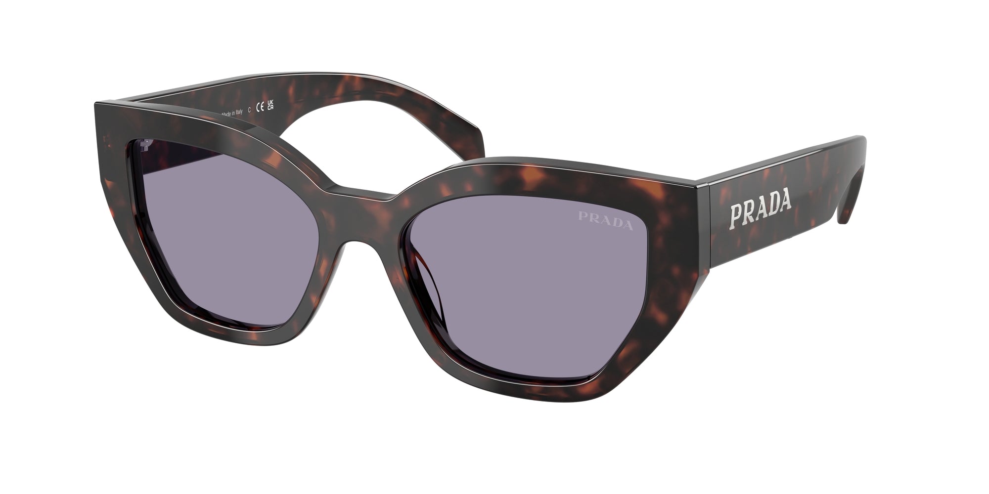 8056262357699 - Damen PR A09S  17N03N Gläser SONNENBRILLEN Acetat Schildkröte Grau Schmetterling Normal