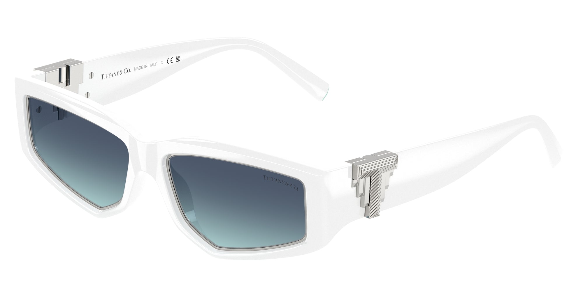 8056262365847 - Unisex TF4234U  83929S Gläser SONNENBRILLEN Injiziert Weiß Blau Geometrisch Normal Schattiert