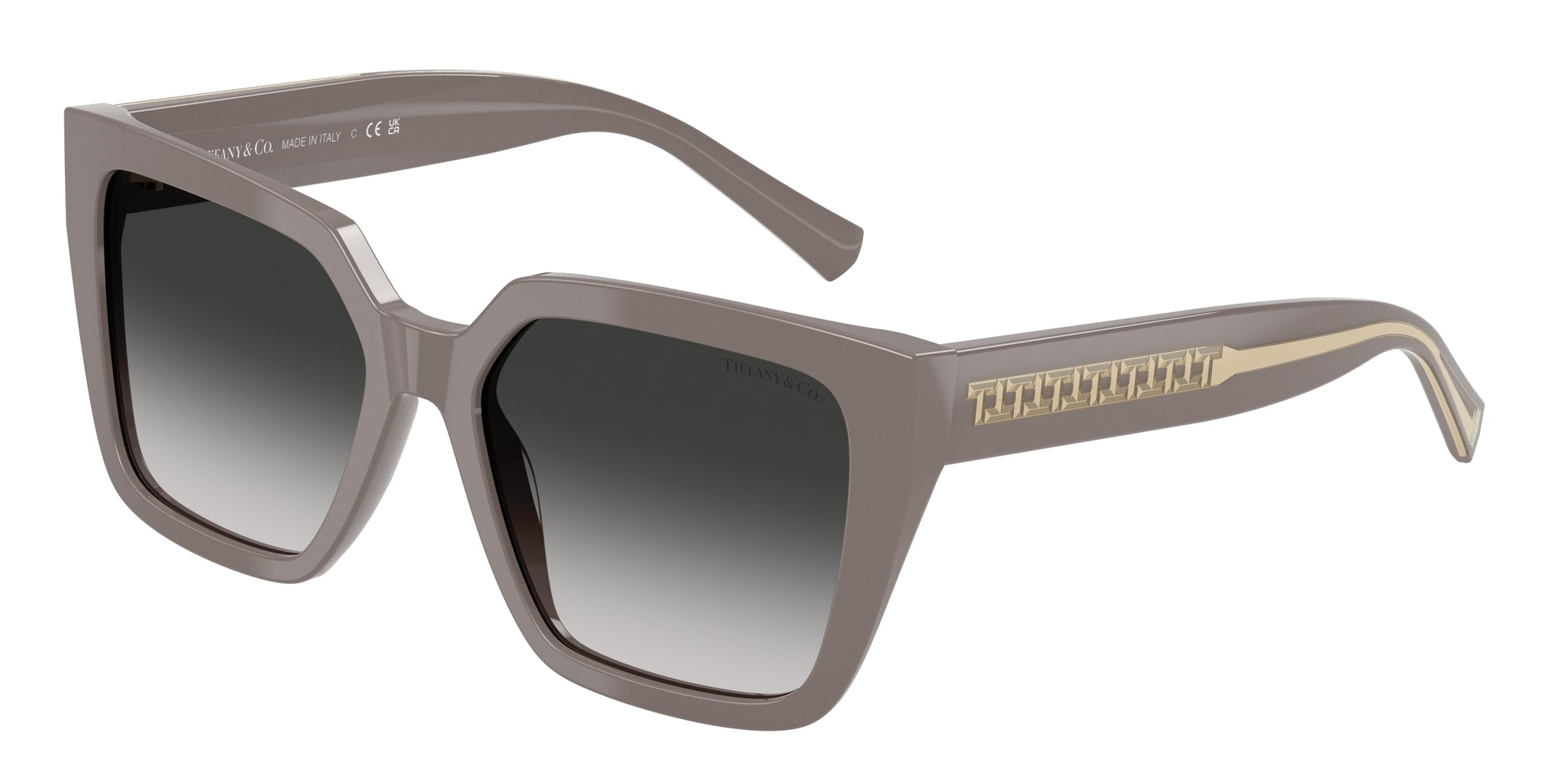 8056262366059 - Damen TF4235  84013C Gläser SONNENBRILLEN Acetat Braun Grau Quadratisch Normal Schattiert