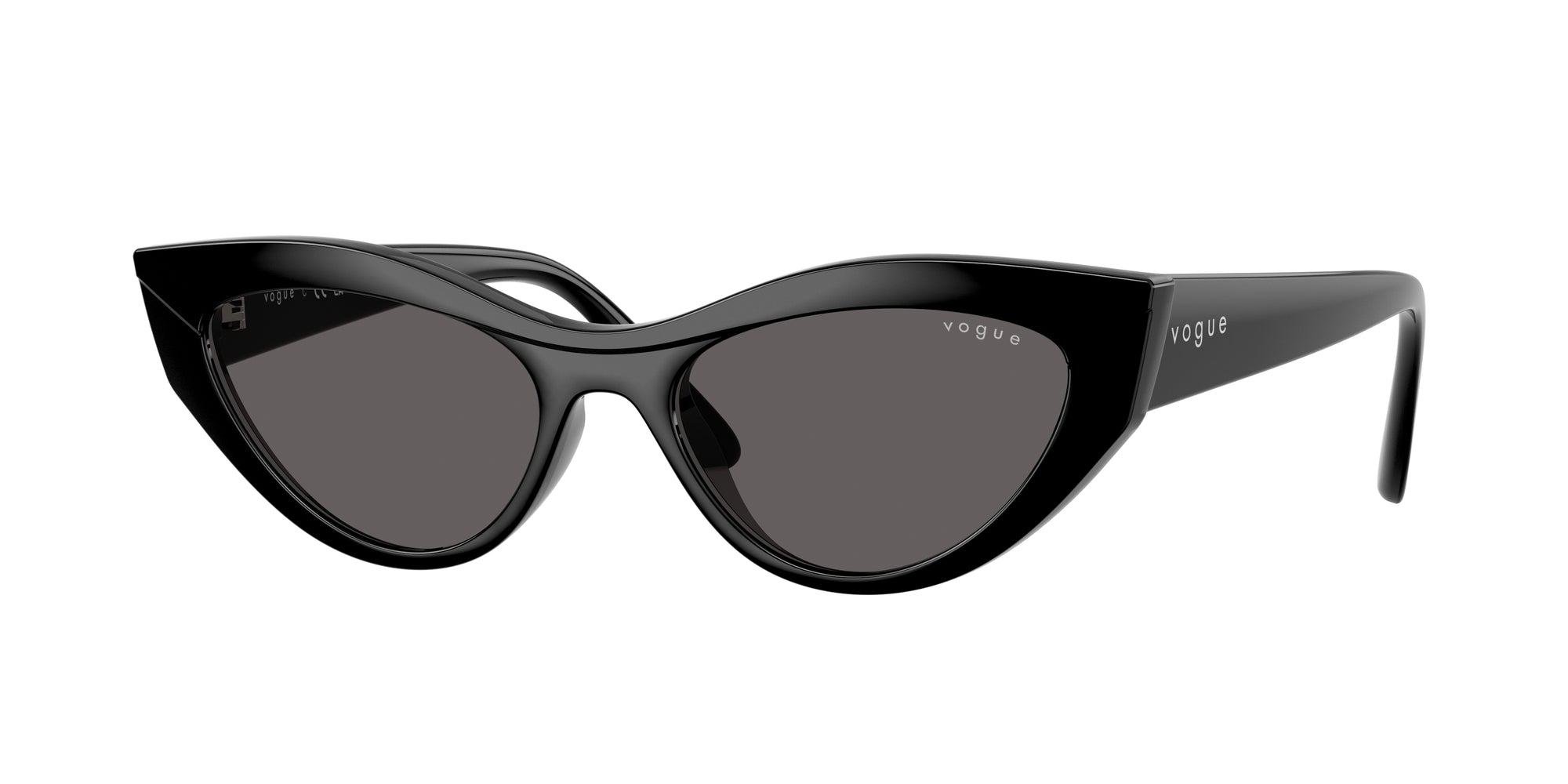 8056262367506 - Damen VO5637SU  W44 87 Gläser SONNENBRILLEN Nylon Schwarz Grau Cat Eye Normal