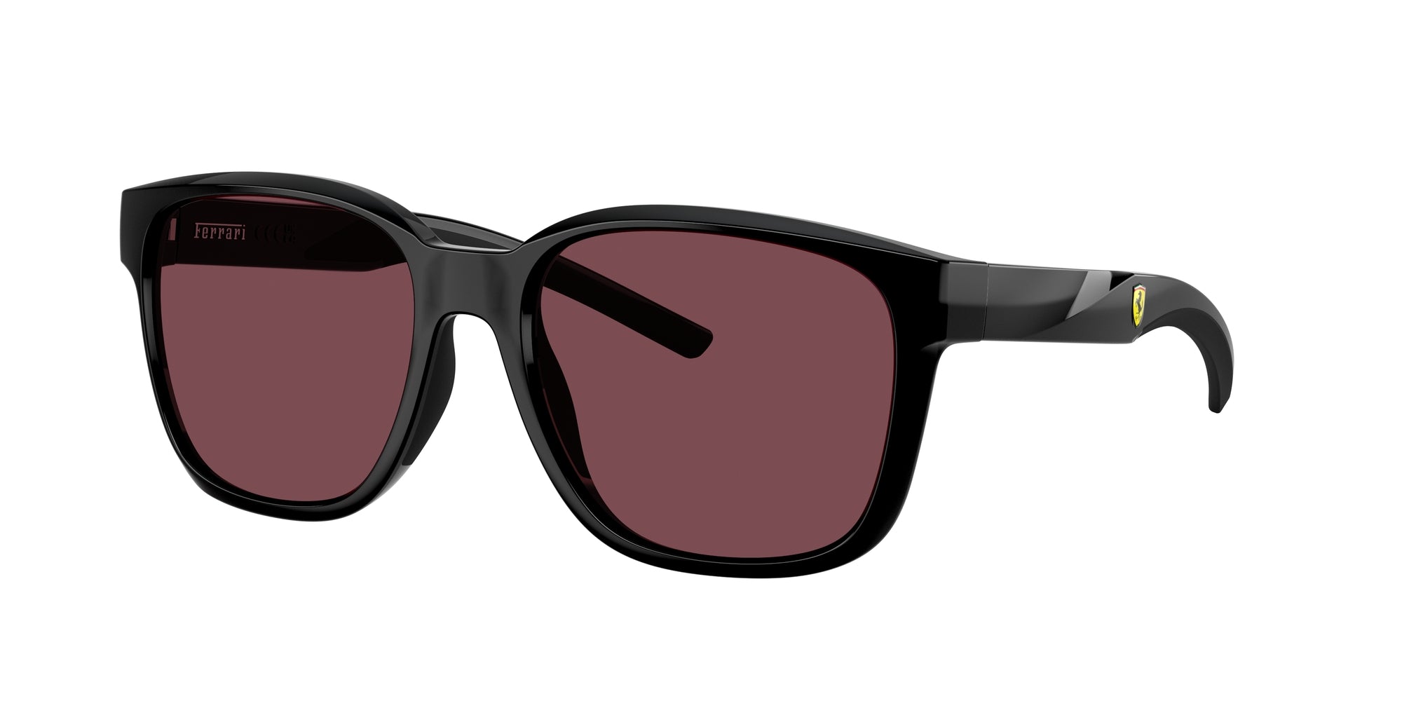 8056262379851 - Unisex FZ6019D  501 1E Gläser SONNENBRILLEN Injiziert Schwarz Rot Quadratisch Normal