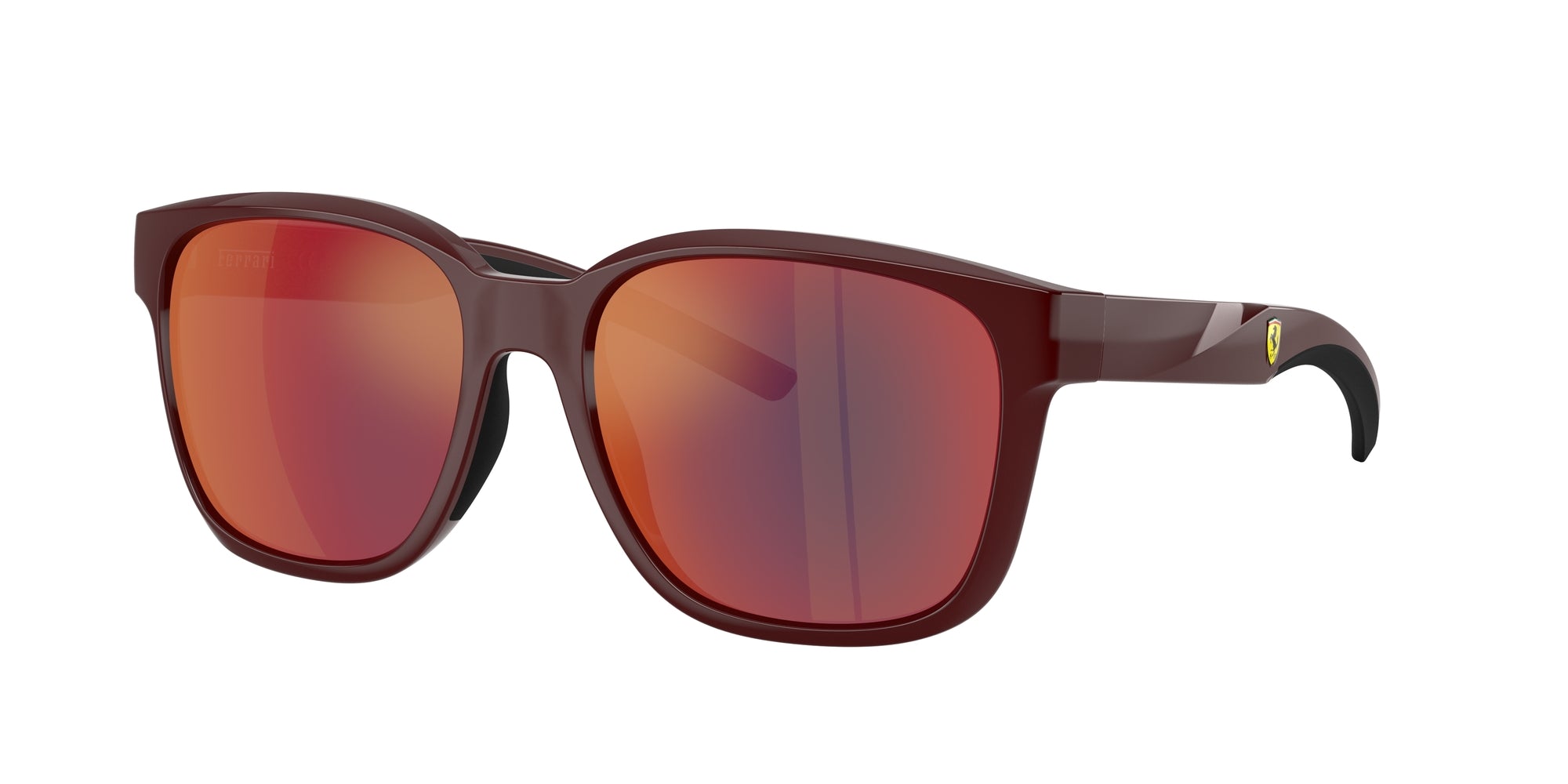 8056262379882 - Unisex FZ6019D  525 6P Gläser SONNENBRILLEN Injiziert Bordeaux Rot Quadratisch Normal Spiegel