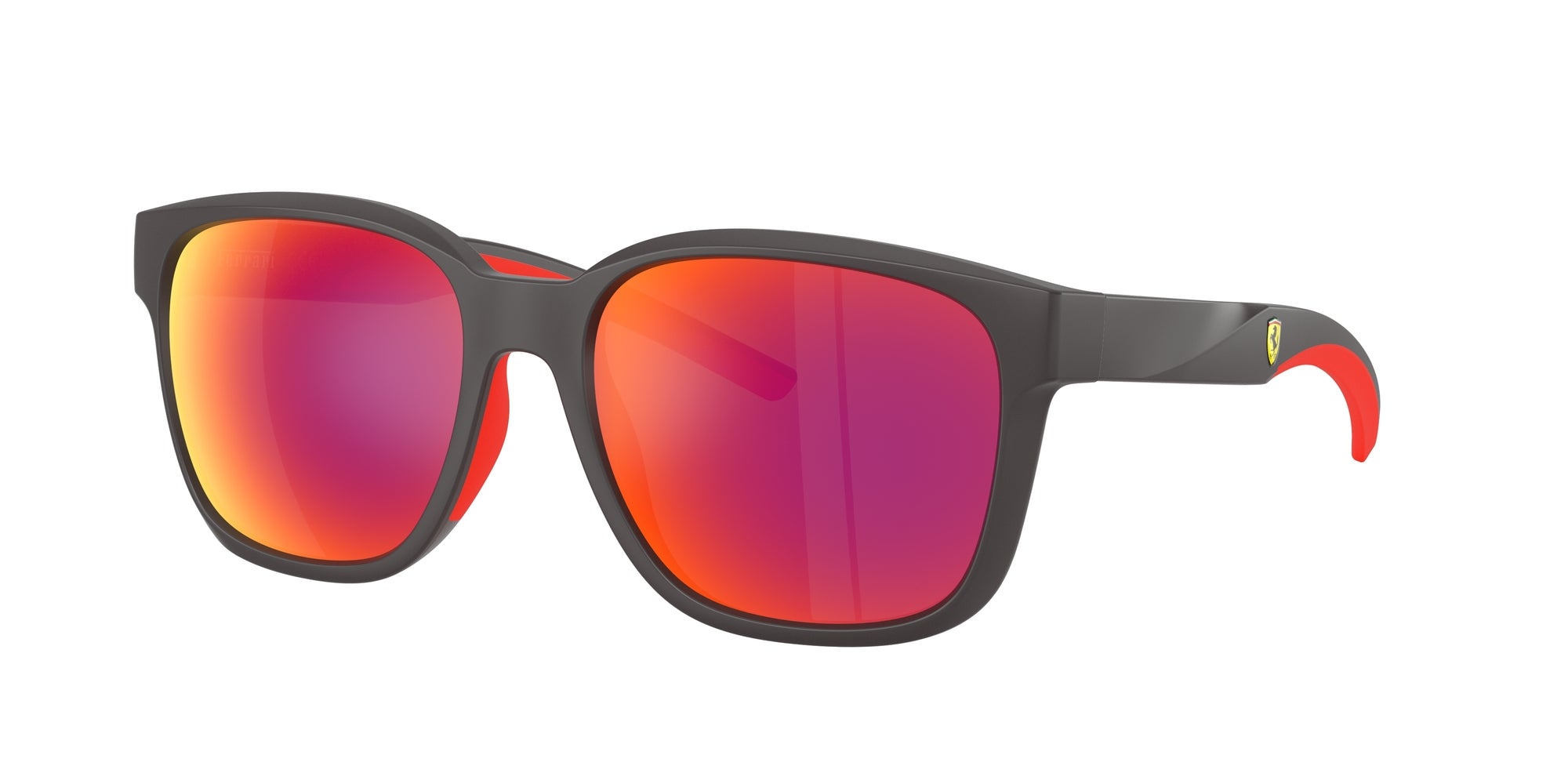 8056262379912 - Unisex FZ6019D 528 6Q Gläser SONNENBRILLEN Injiziert Grau Rot Quadratisch Normal Spiegel 8056262379912 - Unisex FZ6019D 528 6Q Gläser SONNENBRILLEN Injiziert Grau Rot Quadratisch Normal Spiegel
