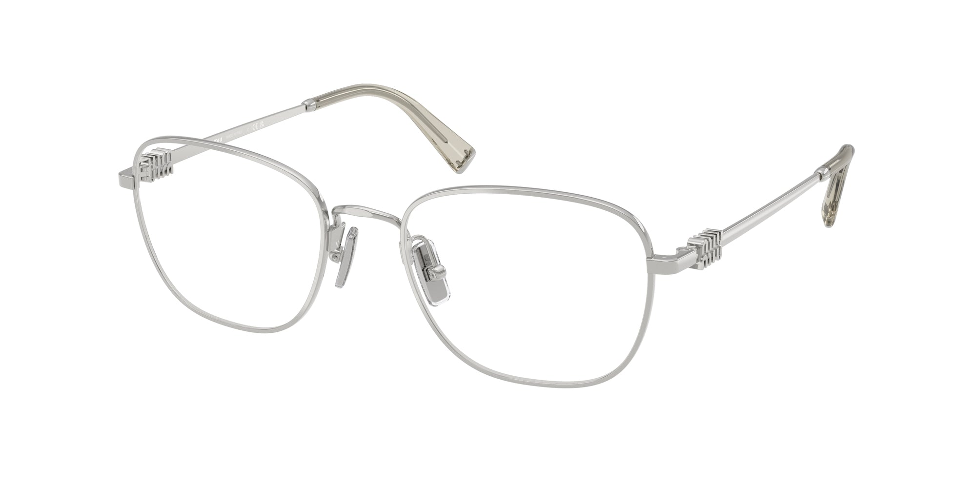 8056262398296 - Damen MU 50WV 1BC1O1 Rahmen von BRILLEN Metall Silber Transparent Quadratisch Normal 8056262398296 - Damen MU 50WV 1BC1O1 Rahmen von BRILLEN Metall Silber Transparent Quadratisch Normal