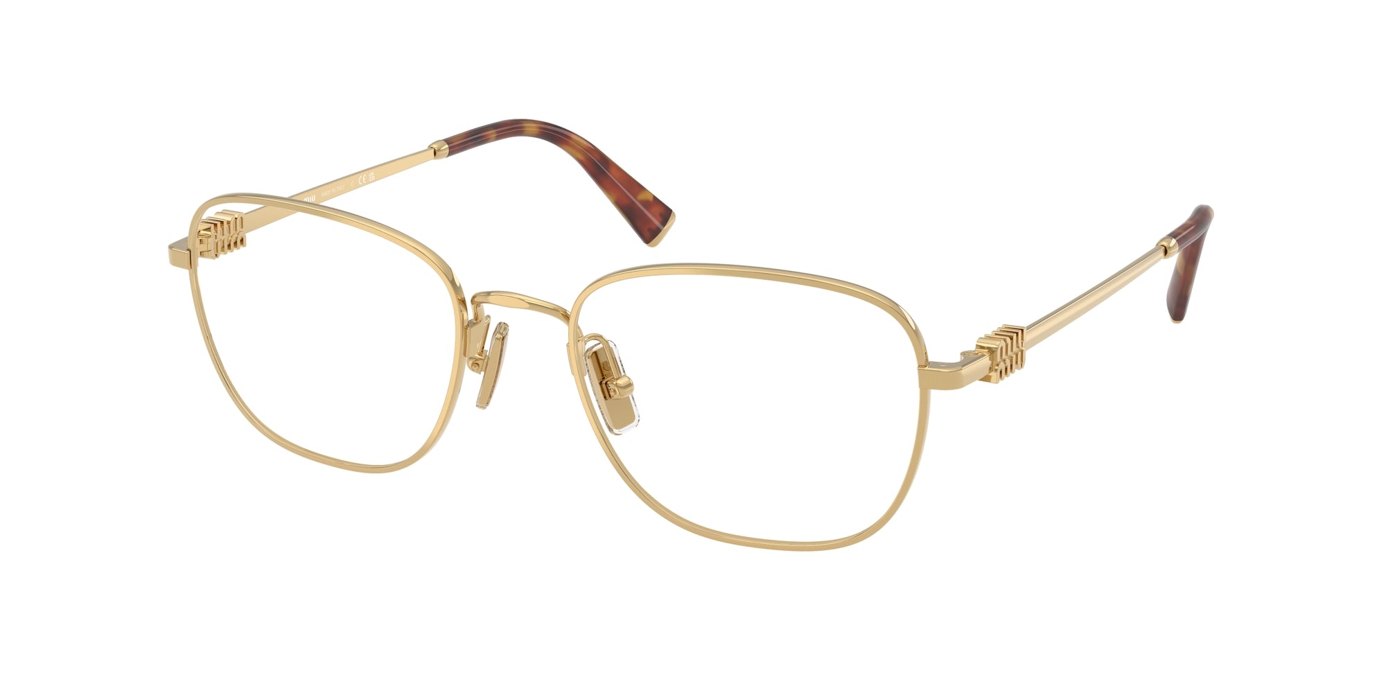 8056262398319 - Damen MU 50WV 5AK1O1 Rahmen von BRILLEN Metall Gold Transparent Quadratisch Normal 8056262398319 - Damen MU 50WV 5AK1O1 Rahmen von BRILLEN Metall Gold Transparent Quadratisch Normal