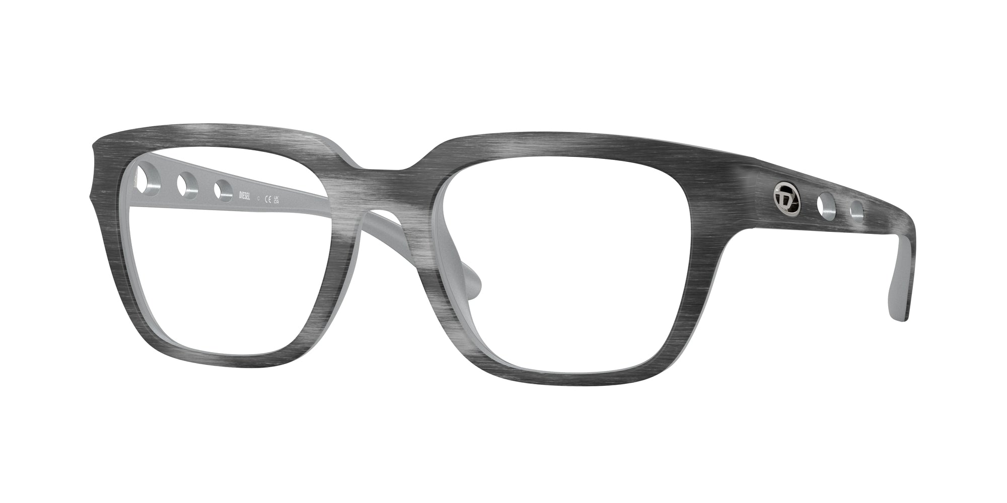 8056262399040 - DIESEL Unisex DL6001U  2015 Rahmen von BRILLEN Injiziert Schwarz Transparent Quadratisch Normal