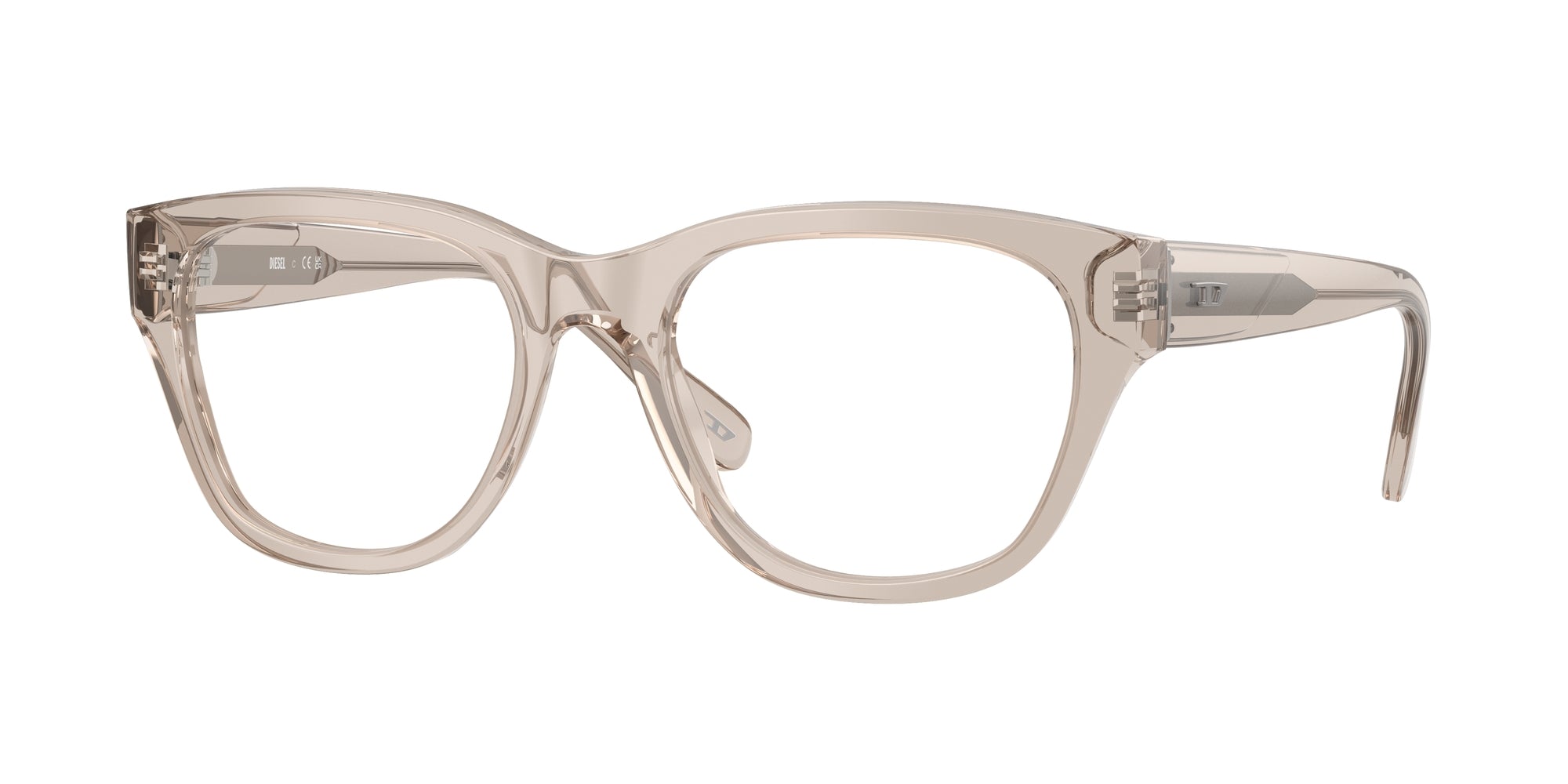 8056262399293 - DIESEL Unisex DL4001F  2007 Rahmen von BRILLEN Acetat Grau Transparent Quadratisch Normal