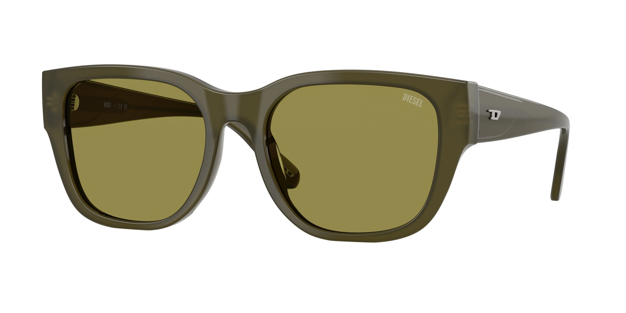 8056262399552 - DIESEL Unisex DL2005F 2024 2 Gläser SONNENBRILLEN Acetat Grün Grün Quadratisch Normal 8056262399552 - DIESEL Unisex DL2005F 2024 2 Gläser SONNENBRILLEN Acetat Grün Grün Quadratisch Normal