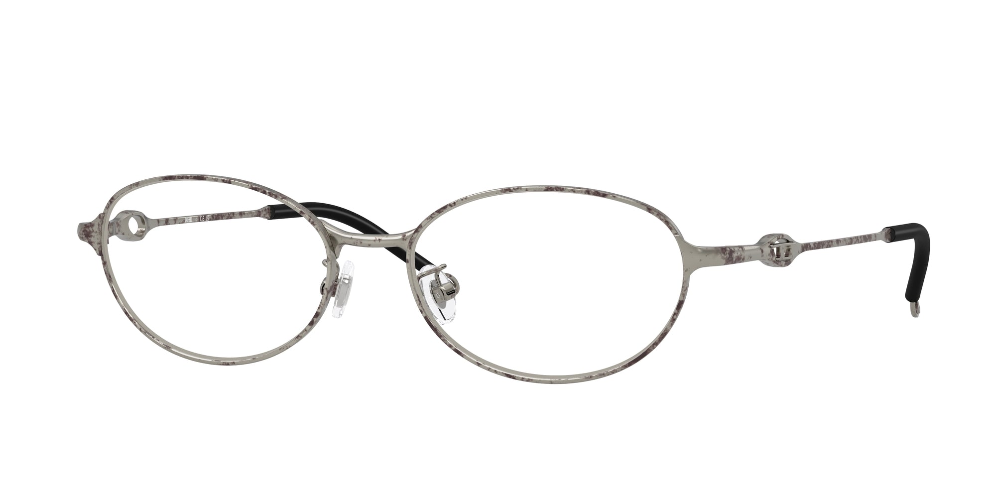 8056262399811 - DIESEL Unisex DL5004D  1028 Rahmen von BRILLEN Metall Silber Transparent Rund Normal