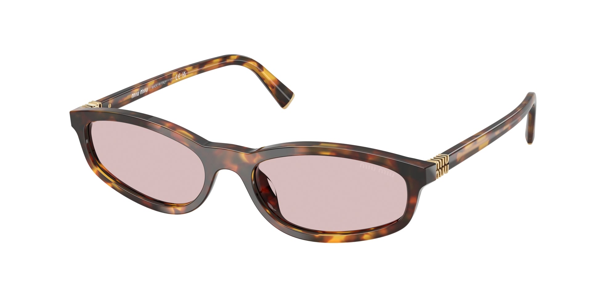 8056262407721 - Damen MU A06S  14L4I0 Gläser SONNENBRILLEN Acetat Schildkröte Rosa Geometrisch Normal