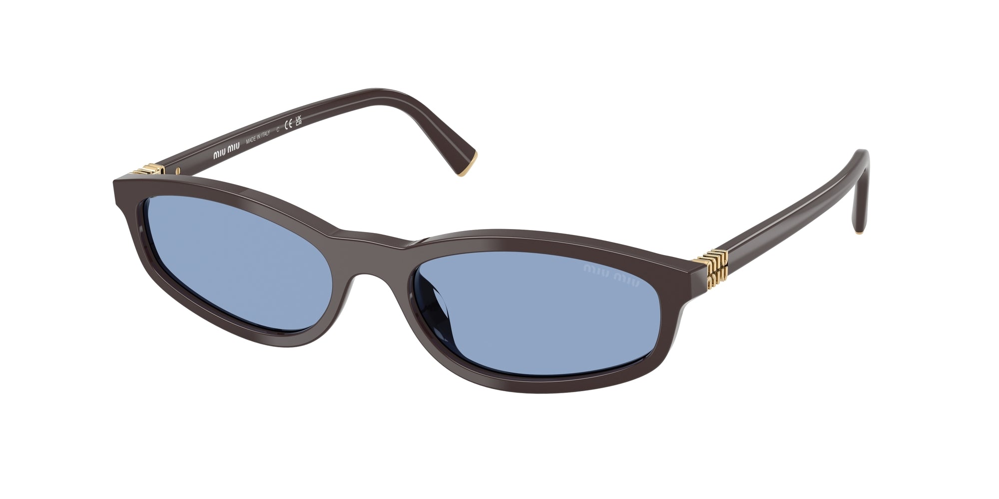 8056262407738 - Damen MU A06S 22C60O Gläser SONNENBRILLEN Acetat Braun Blau Geometrisch Normal 8056262407738 - Damen MU A06S 22C60O Gläser SONNENBRILLEN Acetat Braun Blau Geometrisch Normal