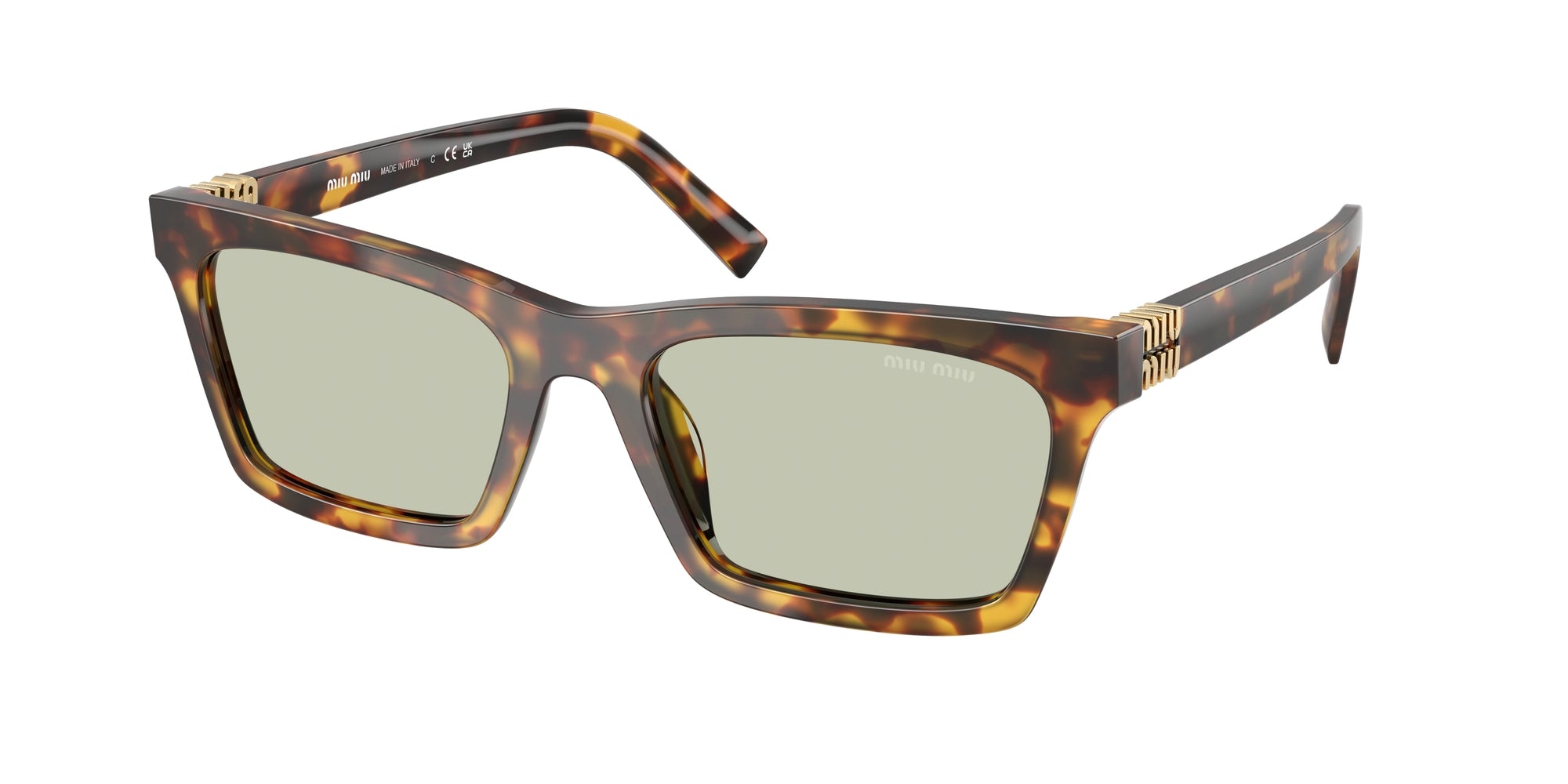 8056262408117 - Damen MU A05S 14L50O Gläser SONNENBRILLEN Acetat Schildkröte Grün Quadratisch Normal 8056262408117 - Damen MU A05S 14L50O Gläser SONNENBRILLEN Acetat Schildkröte Grün Quadratisch Normal