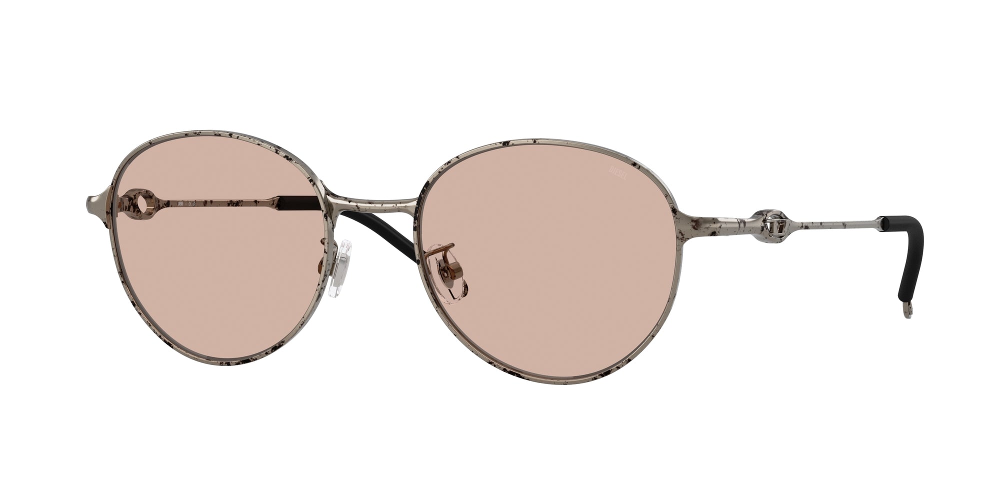 8056262411407 - DIESEL Unisex DL1012D  103273 Gläser SONNENBRILLEN Metall Silber Braun Rund Normal