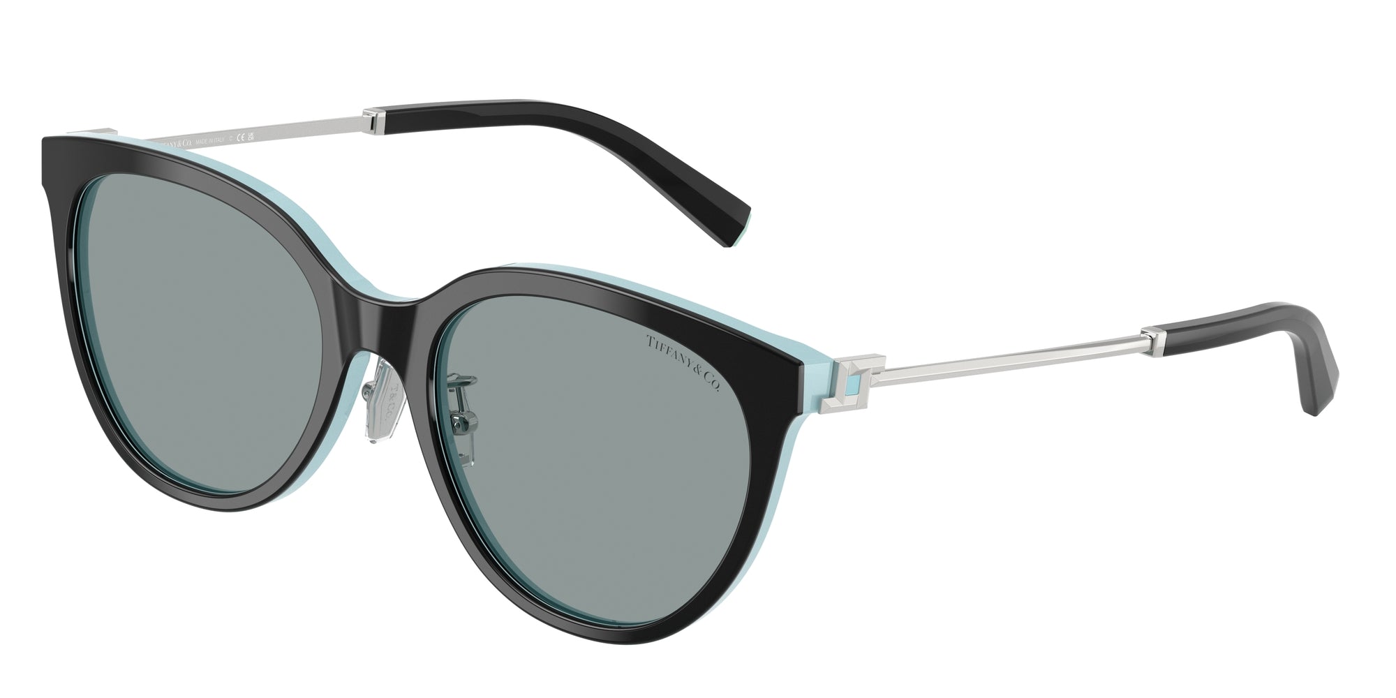 8056262411902 - Damen TF4243D  8055 1 Gläser SONNENBRILLEN Acetat Schwarz Grau Rund Normal