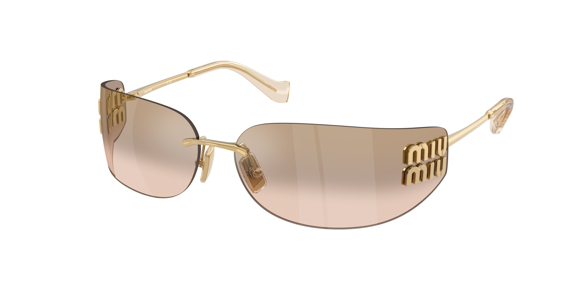 8056262412367 - Damen MU A51S 5AK20P Gläser SONNENBRILLEN Metall Gold Braun Quadratisch Normal Spiegel 8056262412367 - Damen MU A51S 5AK20P Gläser SONNENBRILLEN Metall Gold Braun Quadratisch Normal Spiegel