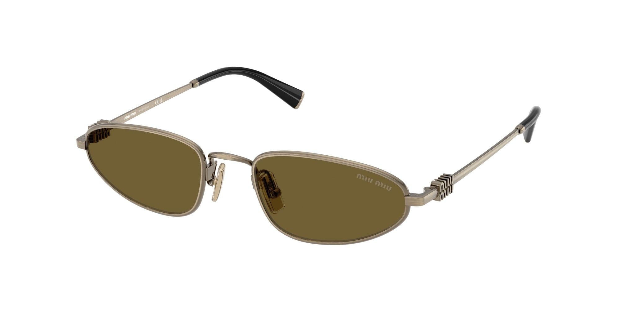 8056262412732 - Damen MU A52S 26C09Z Gläser SONNENBRILLEN Metall Gold Braun Geometrisch Normal 8056262412732 - Damen MU A52S 26C09Z Gläser SONNENBRILLEN Metall Gold Braun Geometrisch Normal
