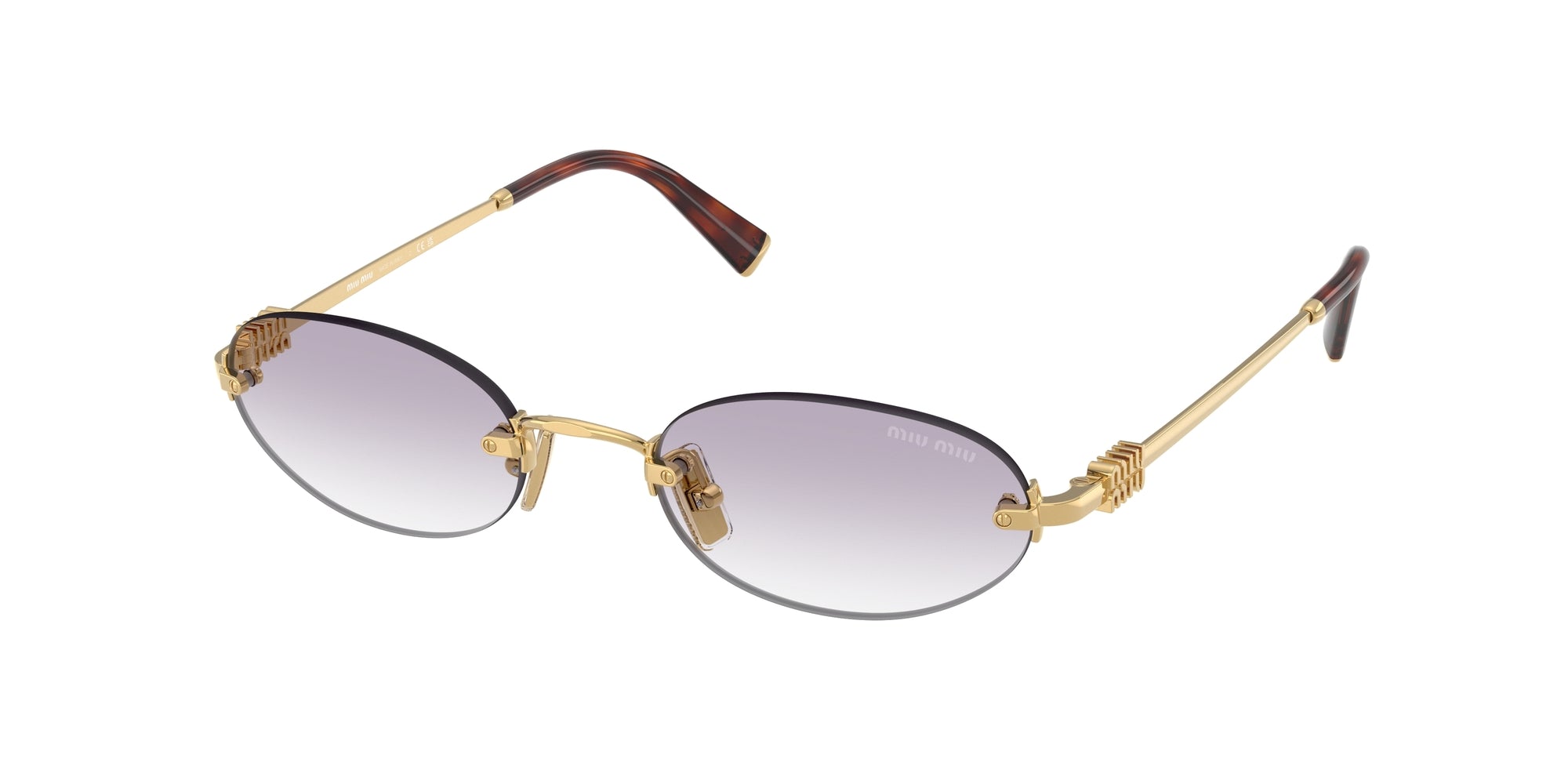 8056262413166 - Damen MU A54S 5AK04O Gläser SONNENBRILLEN Metall Gold Grau Rund Normal Schattiert 8056262413166 - Damen MU A54S 5AK04O Gläser SONNENBRILLEN Metall Gold Grau Rund Normal Schattiert