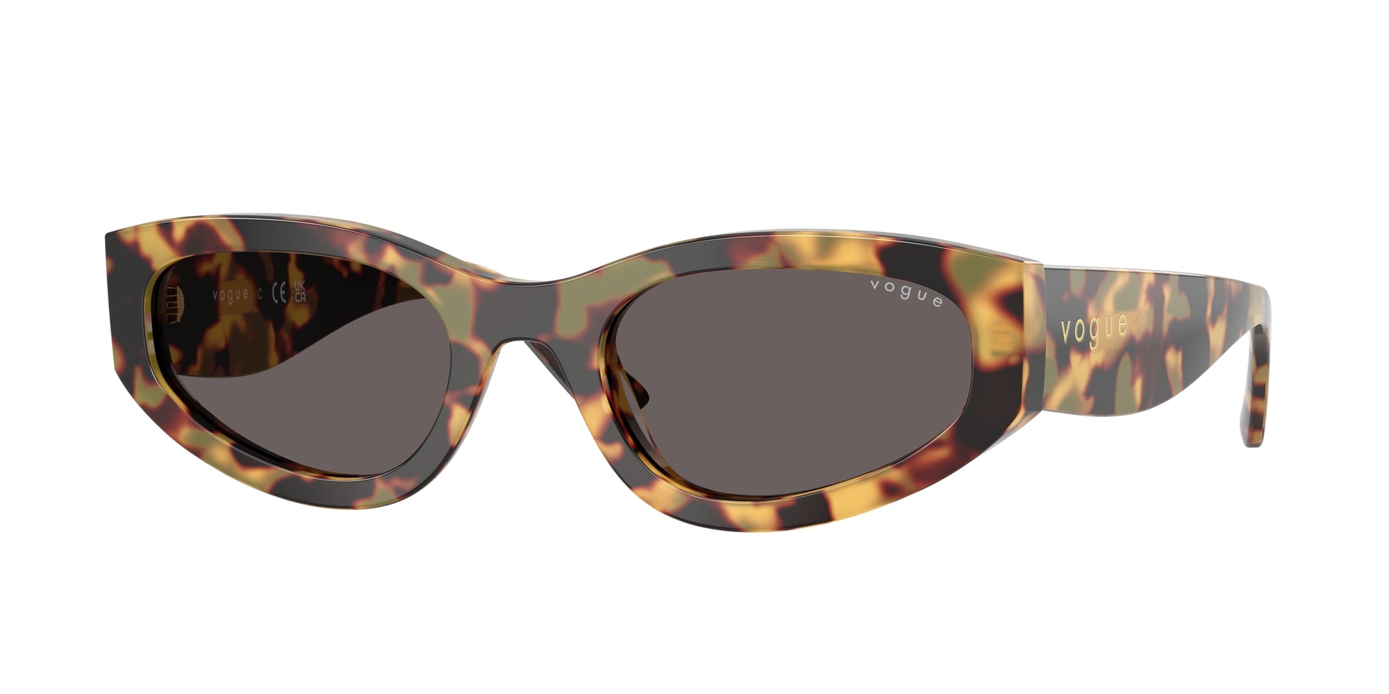 8056262414033 - Damen VO5585S  260587 Gläser SONNENBRILLEN Acetat Schildkröte Grau Geometrisch Normal