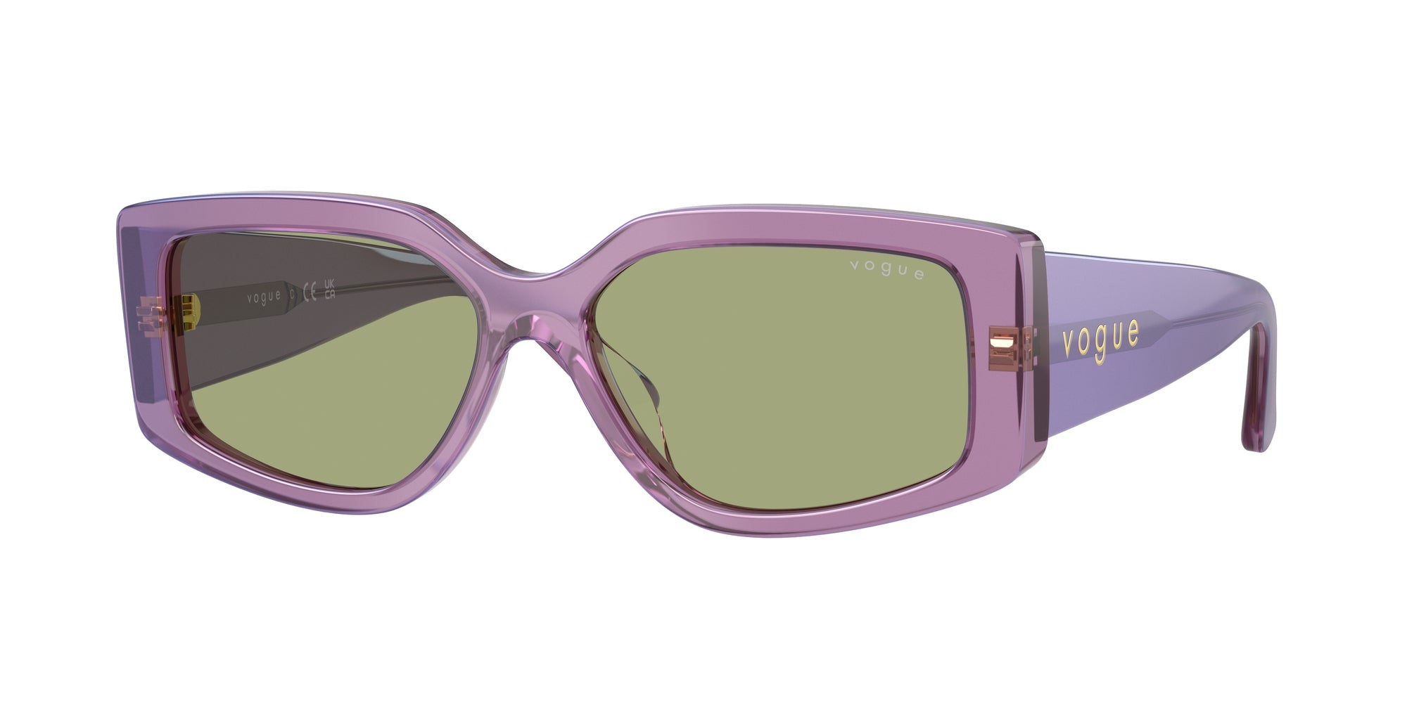 8056262414637 - Damen VO5642SU  323682 Gläser SONNENBRILLEN Acetat Violett Grün Quadratisch Normal