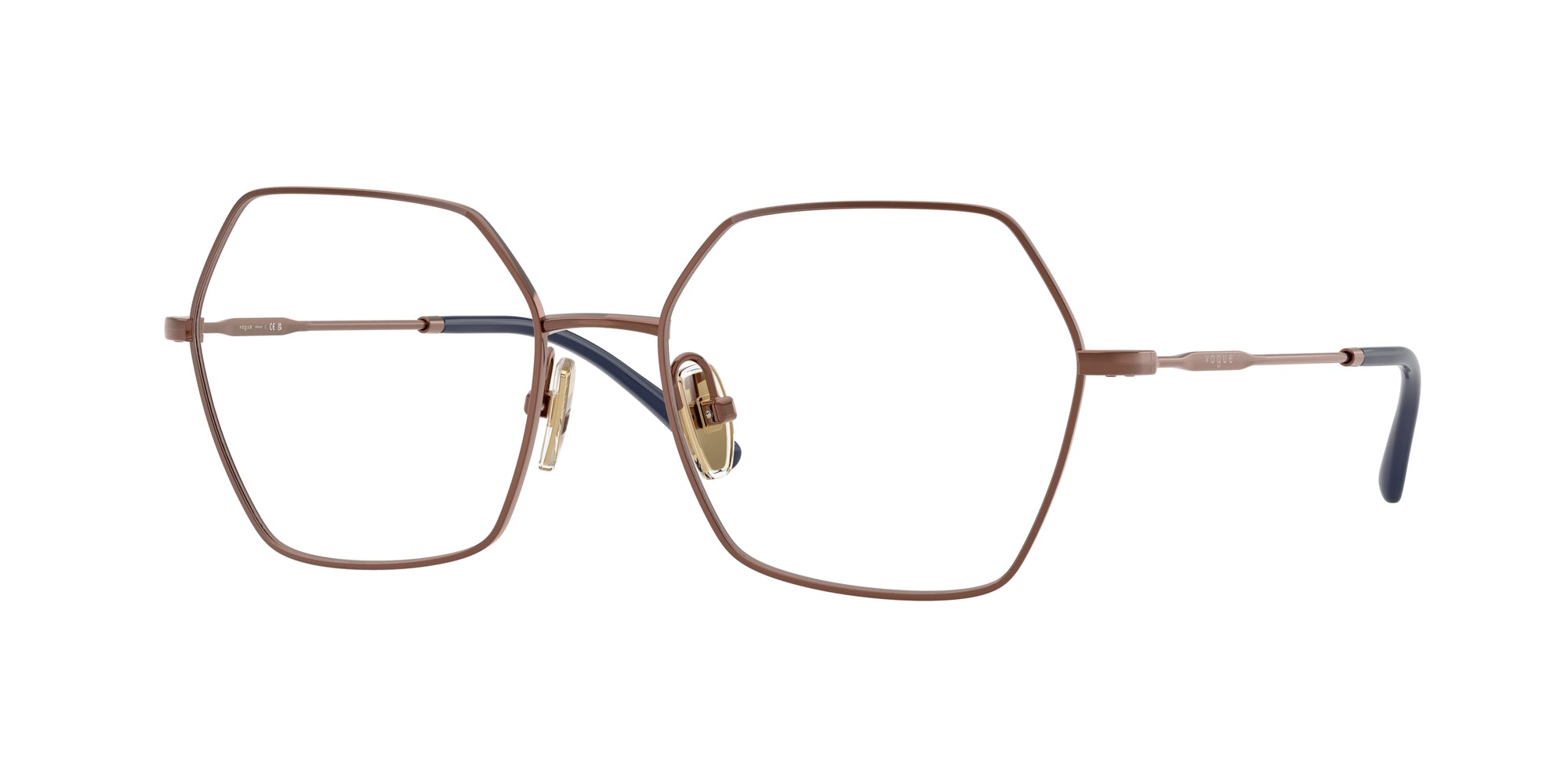 8056262414705 - Damen VO4297T  5212 Rahmen von BRILLEN Titan Bronze Transparent Geometrisch Normal