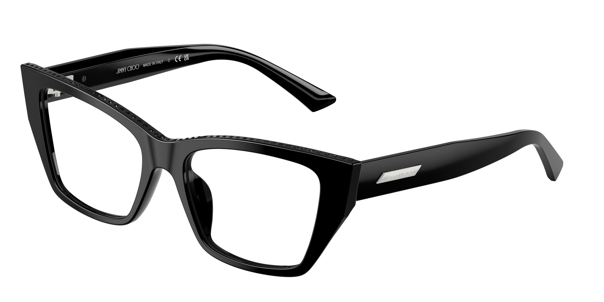 8056262436684 - Damen JC3031BU  5017 Rahmen von BRILLEN Acetat Schwarz Transparent Cat Eye Normal