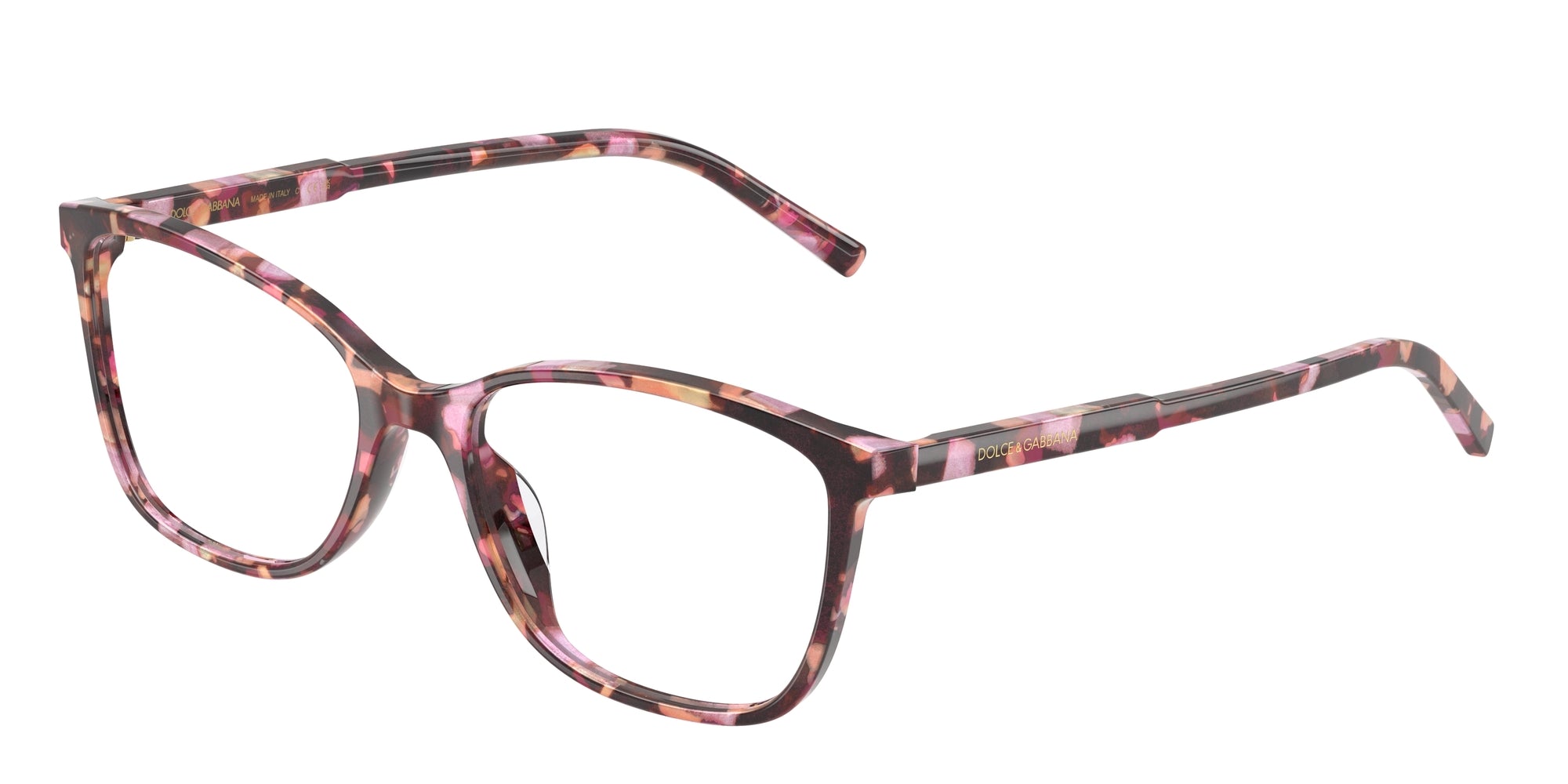 8056262450437 - Damen DG3424  3440 Rahmen von BRILLEN Acetat Rosa Transparent Quadratisch Normal