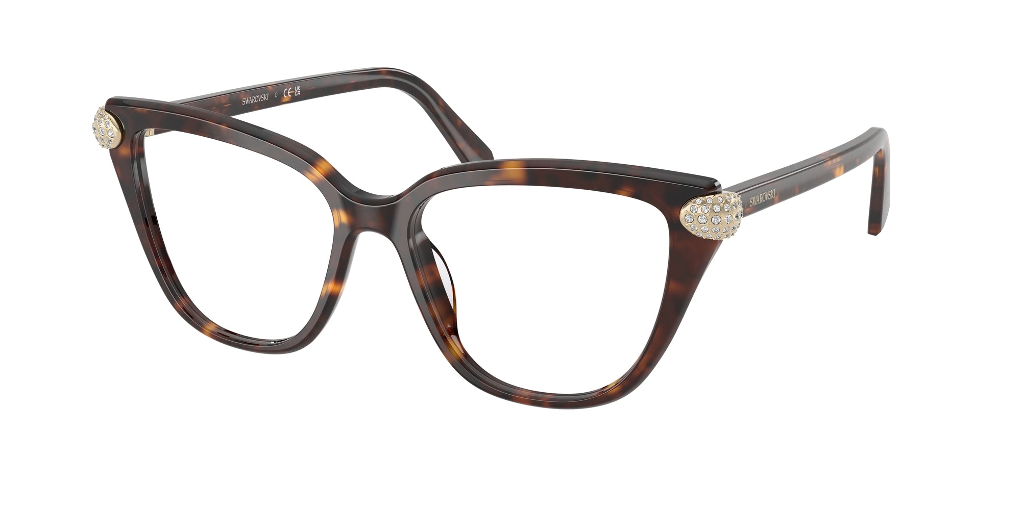 8056262451533 - Damen SK2045  1002 Rahmen von BRILLEN Acetat Schildkröte Transparent Cat Eye Normal