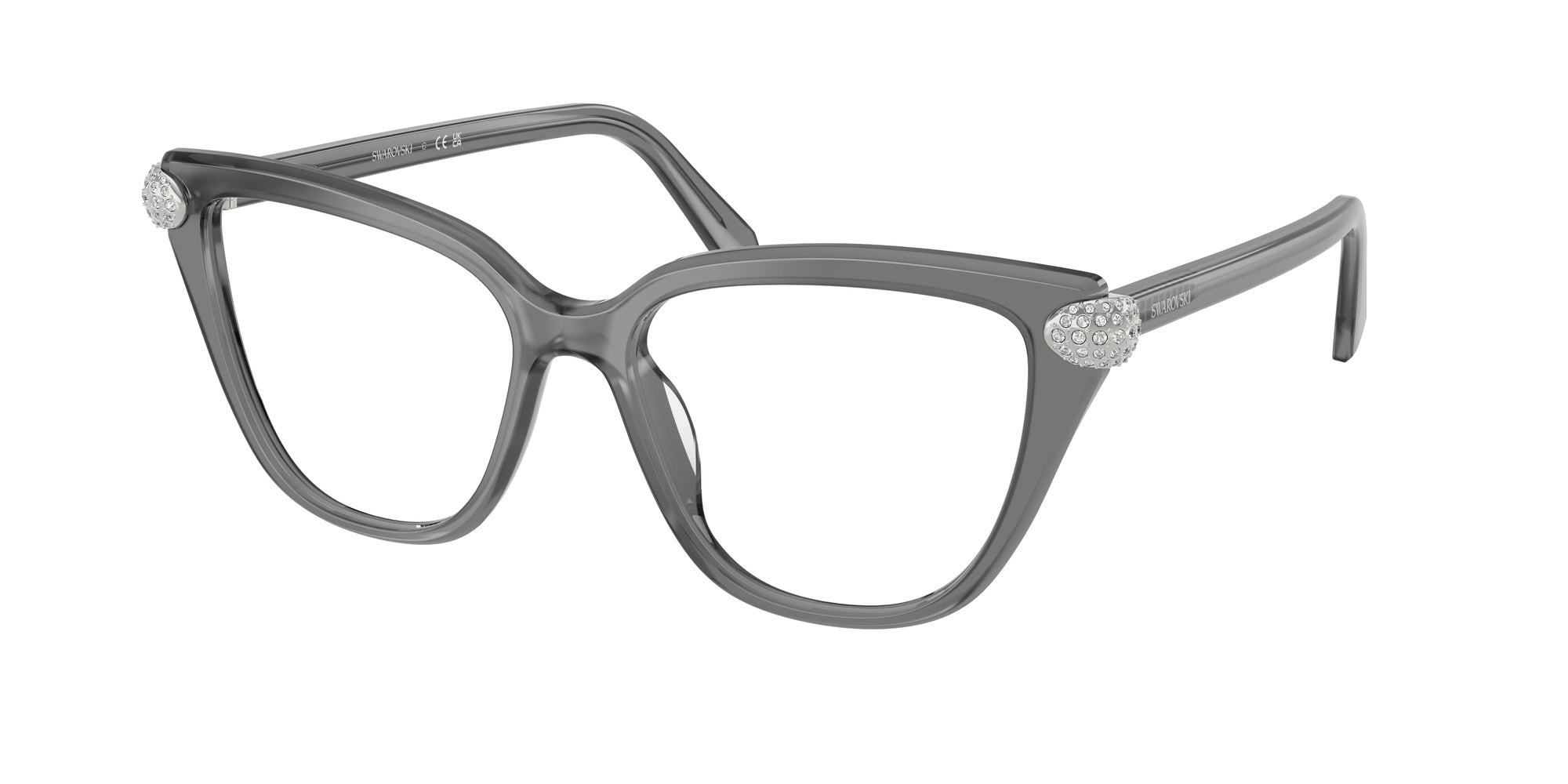 8056262451571 - Damen SK2045  1072 Rahmen von BRILLEN Acetat Grau Transparent Cat Eye Normal