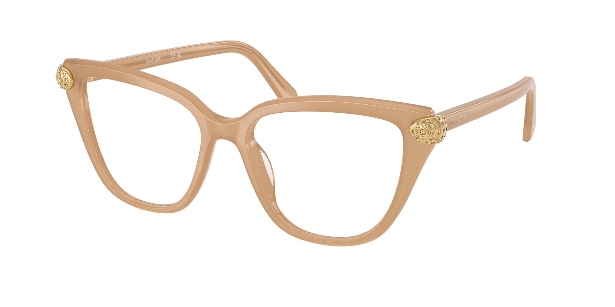 8056262451595 - Damen SK2045  2002 Rahmen von BRILLEN Acetat Beige Transparent Cat Eye Normal