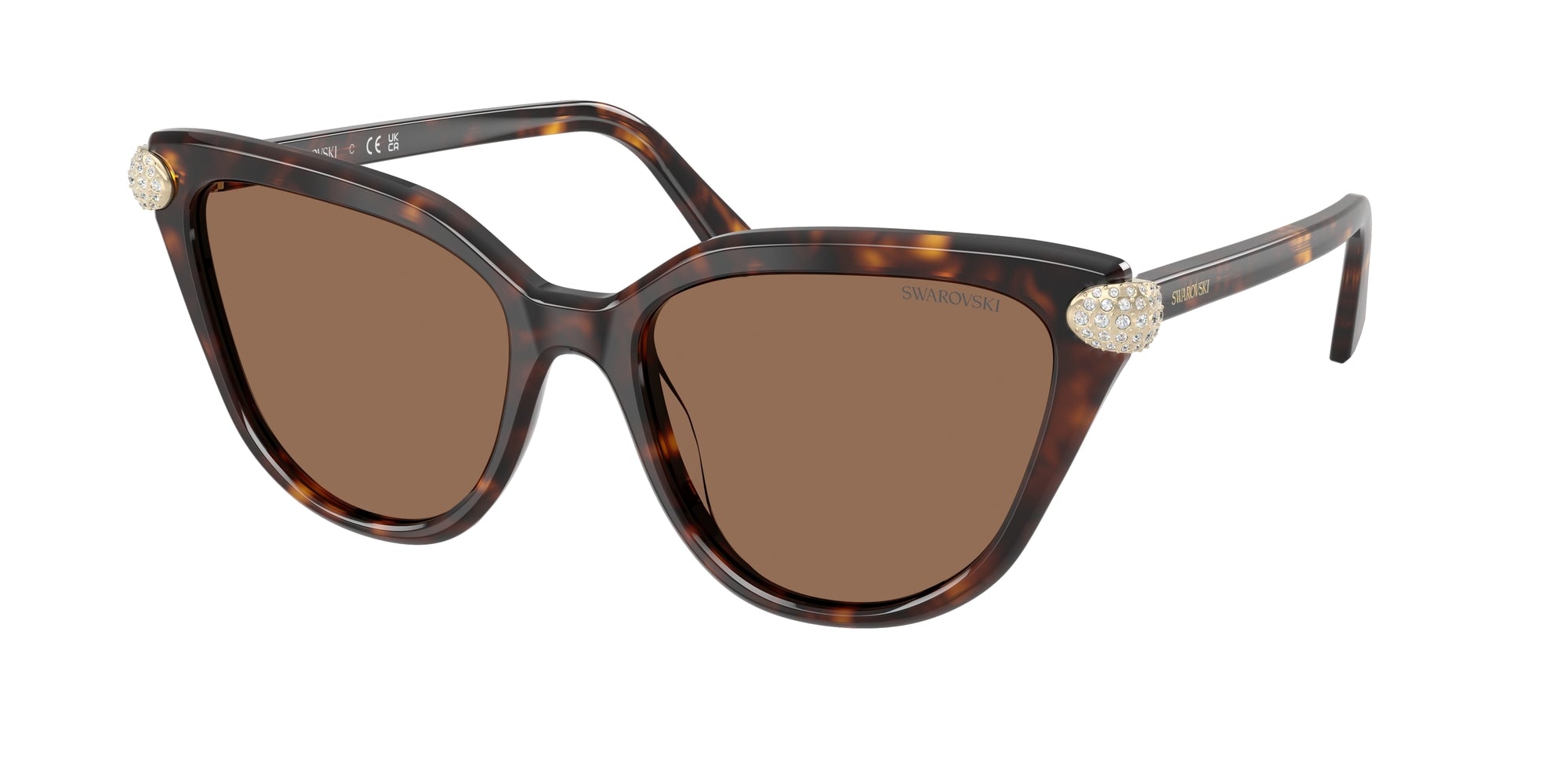 8056262452745 - Damen SK6039  100273 Gläser SONNENBRILLEN Acetat Schildkröte Braun Cat Eye Normal