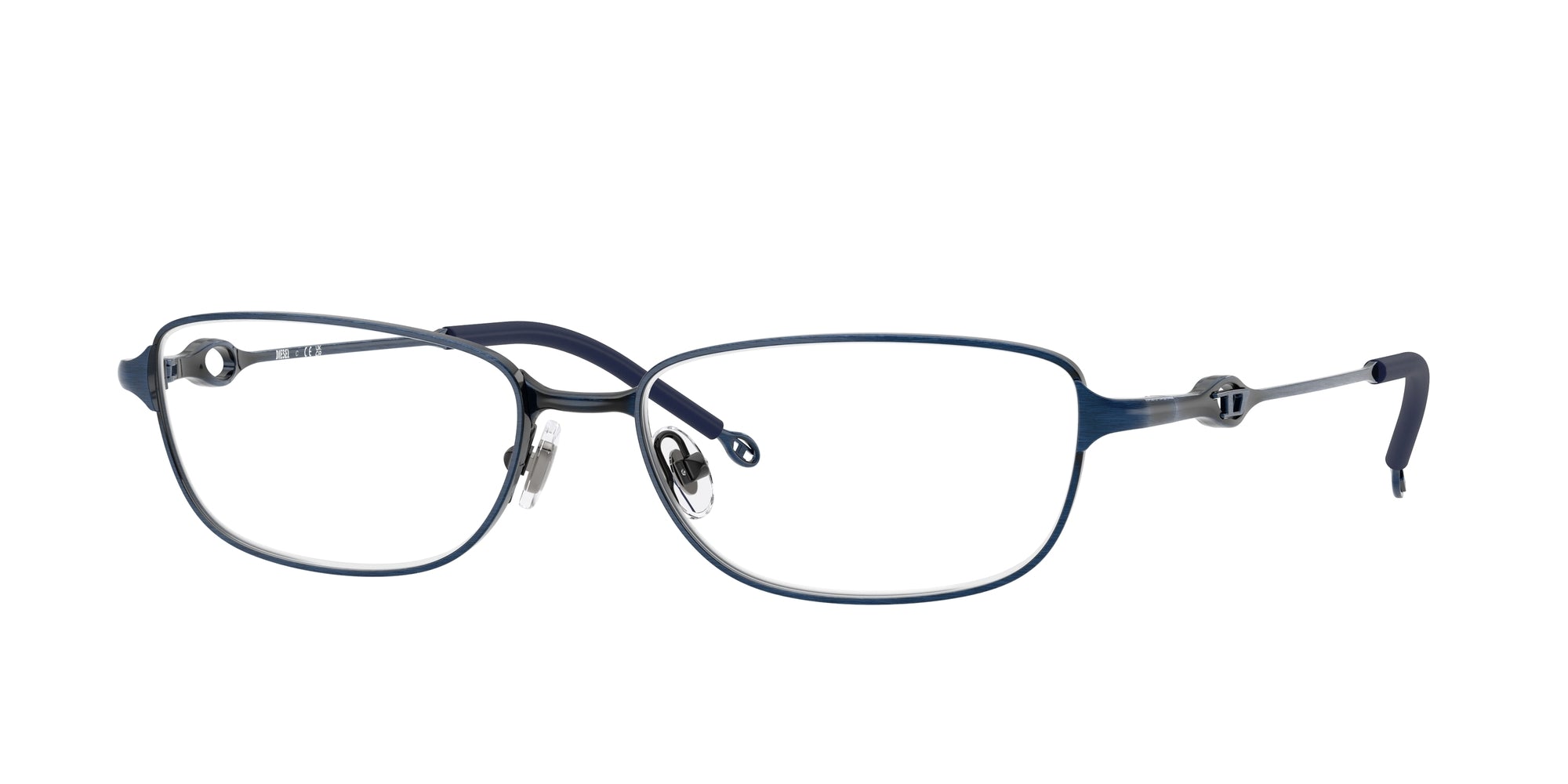 8056262454480 - DIESEL Unisex DL5002  1024 Rahmen von BRILLEN Metall Blau Transparent Quadratisch Normal
