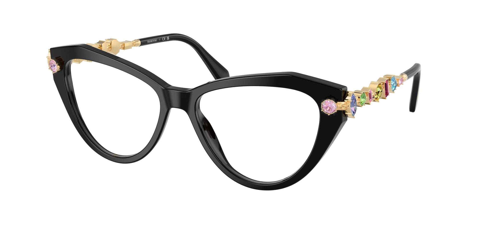 8056262463697 - Damen SK2047 1001 Rahmen von BRILLEN Acetat Schwarz Transparent Cat Eye Normal 8056262463697 - Damen SK2047 1001 Rahmen von BRILLEN Acetat Schwarz Transparent Cat Eye Normal